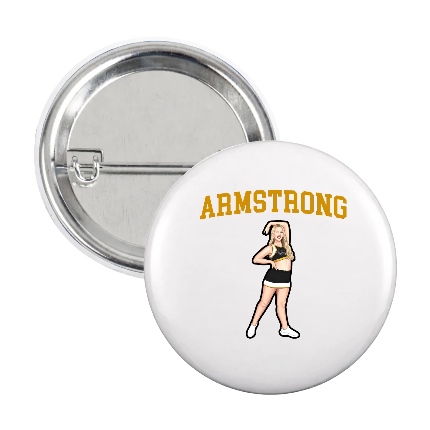 Game Day Button — Shirsey in White