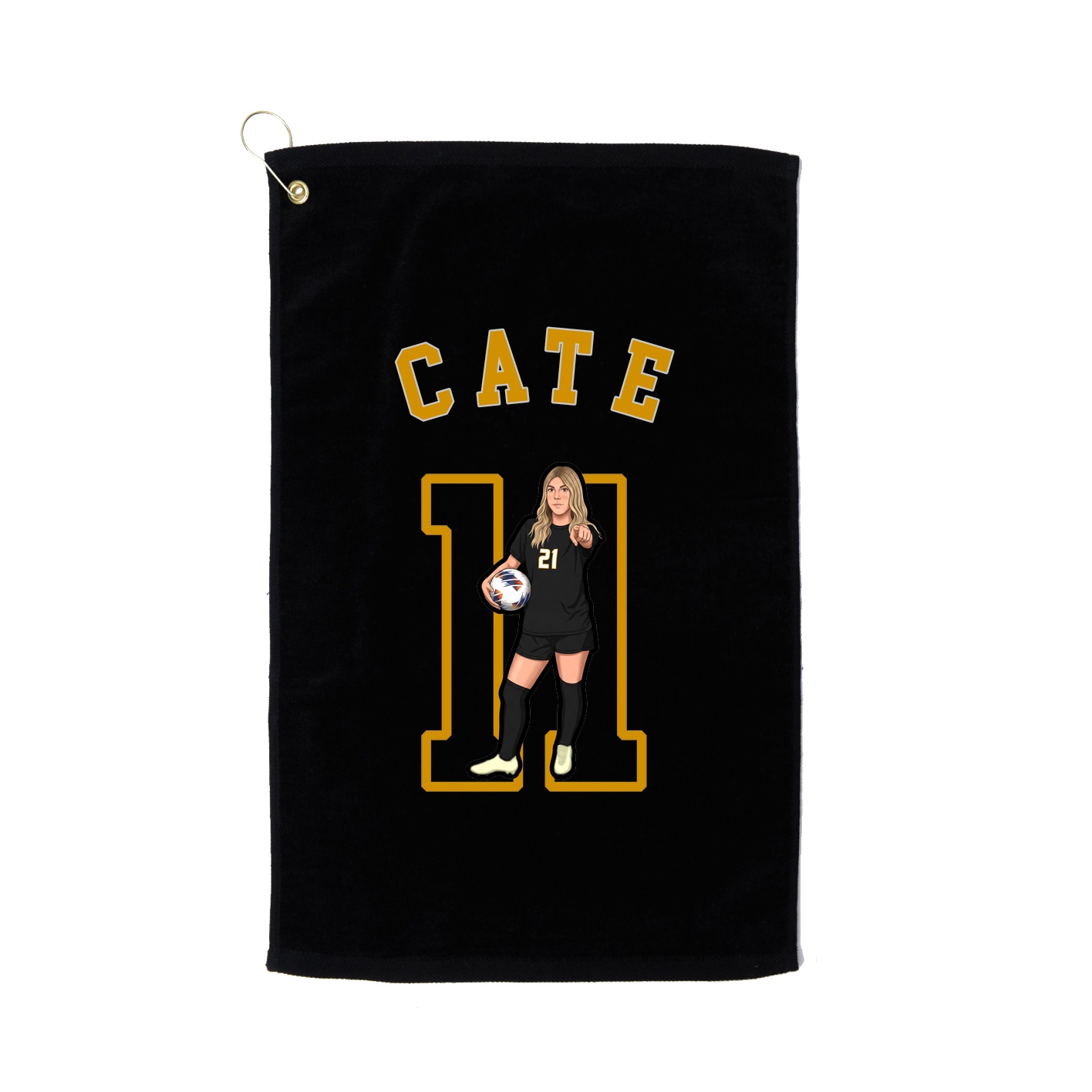 Golf Towel — Shirsey Arch in Black