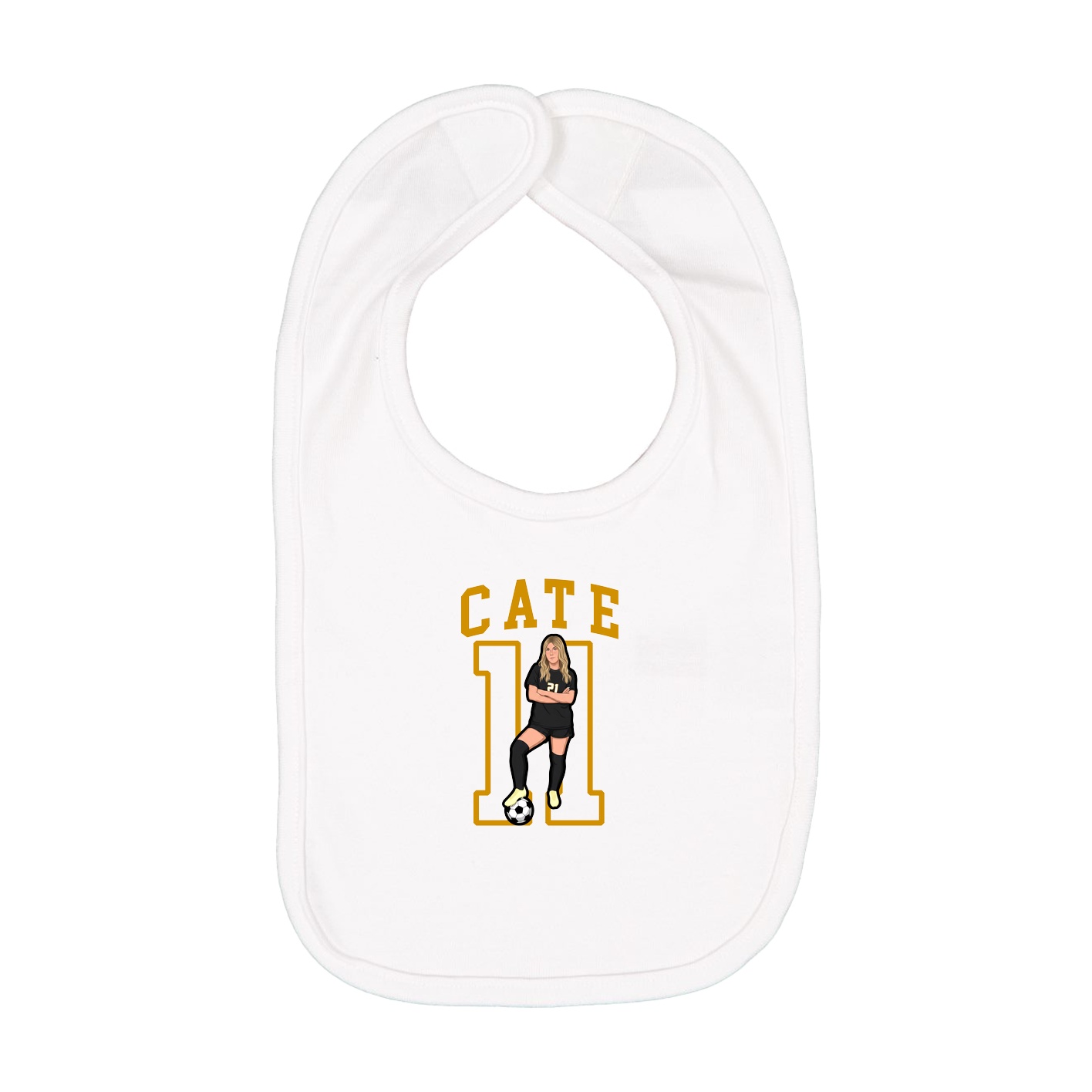 Infant Bib — Shirsey in White
