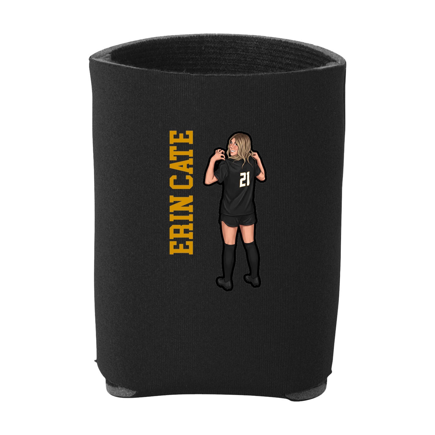 Can Holder — Name Vertical in Black