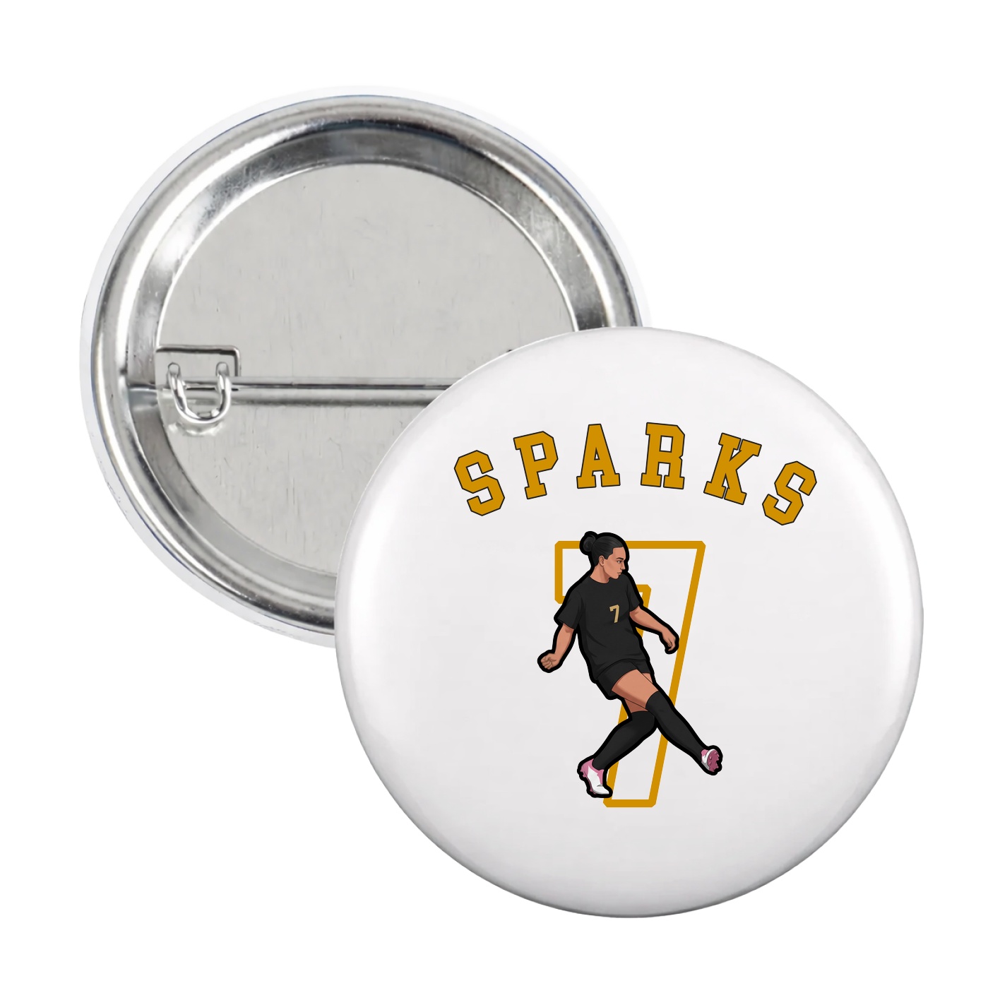 Game Day Button — Shirsey Arch in White