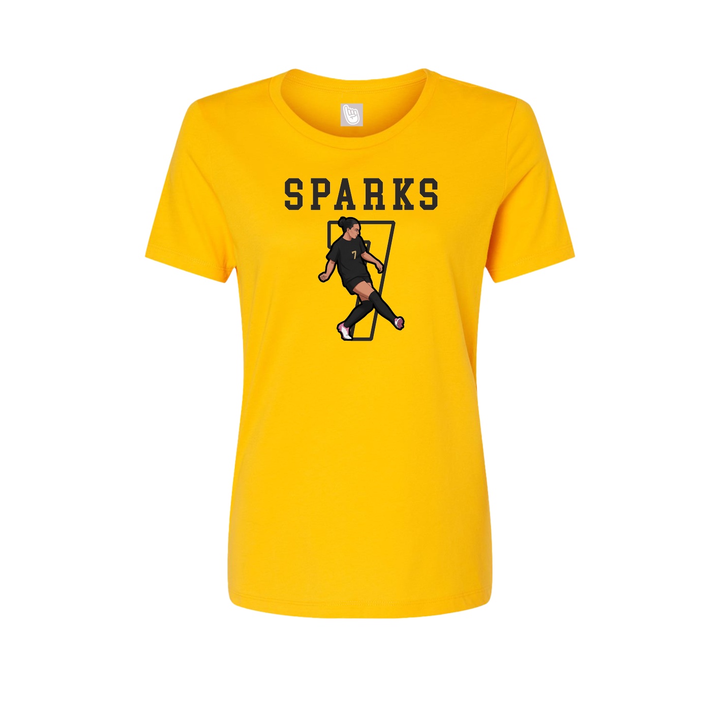 Fitted Women's Tee — Shirsey in Gold