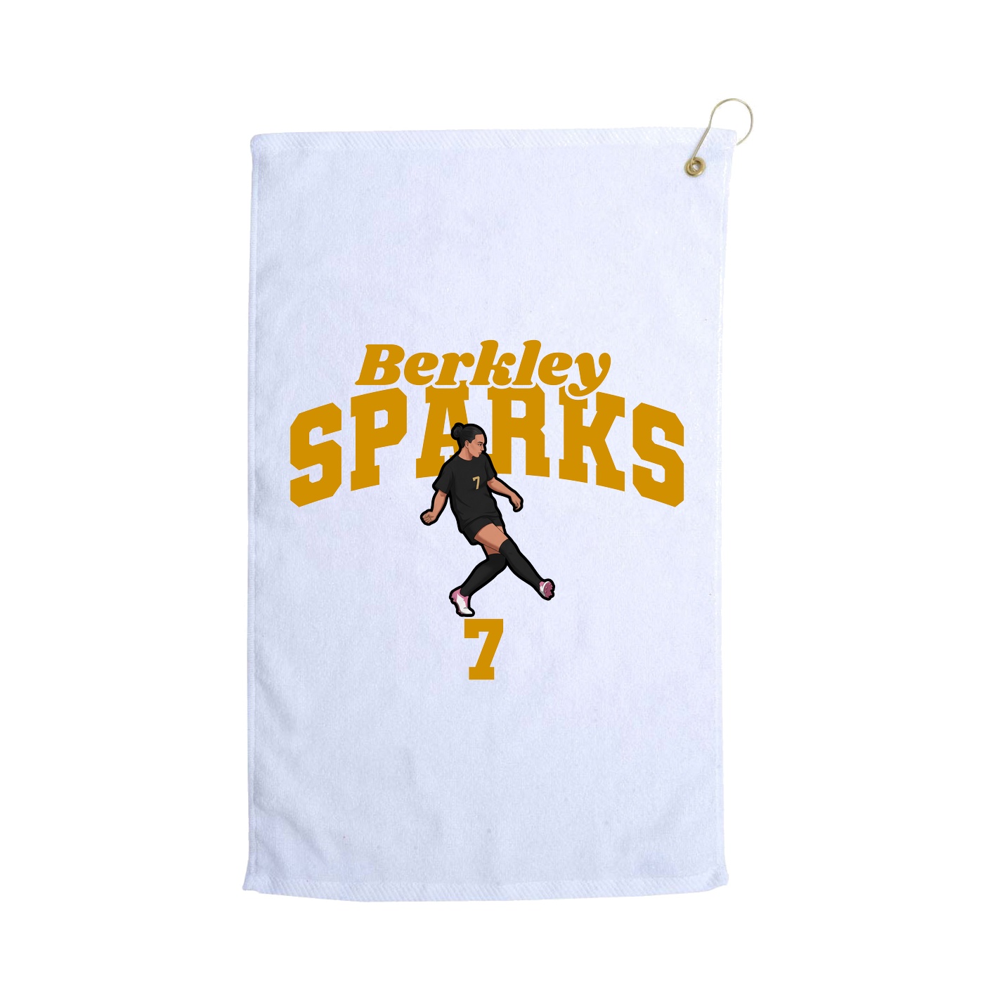 Golf Towel — Signature Arch in White