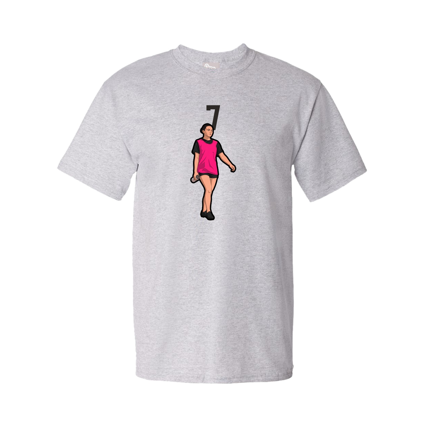 Tee — Number Top in Grey