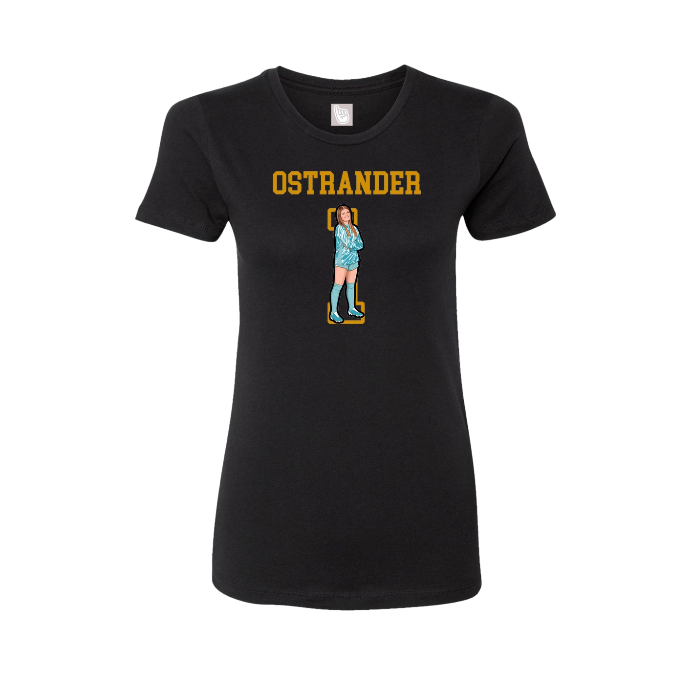 Fitted Women's Tee — Shirsey in Black