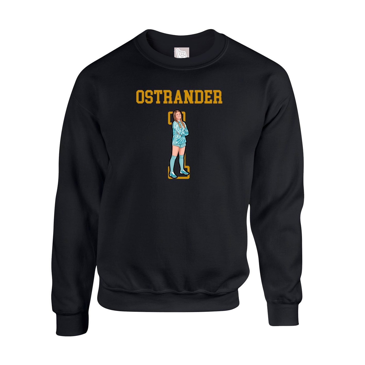 Fleece Crew — Shirsey in Black