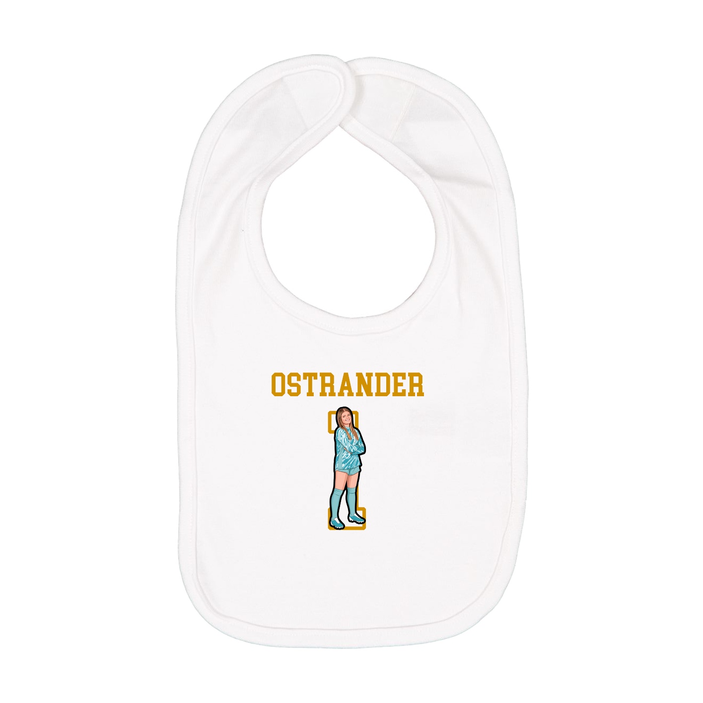 Infant Bib — Shirsey in White