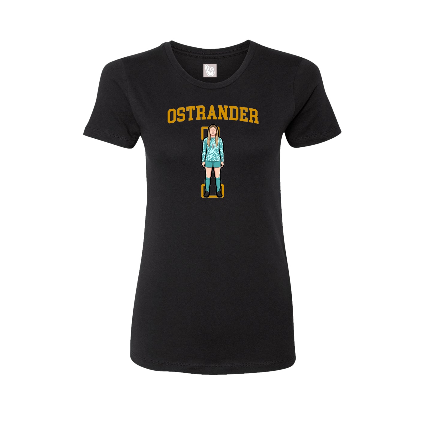 Fitted Women's Tee — Shirsey in Black