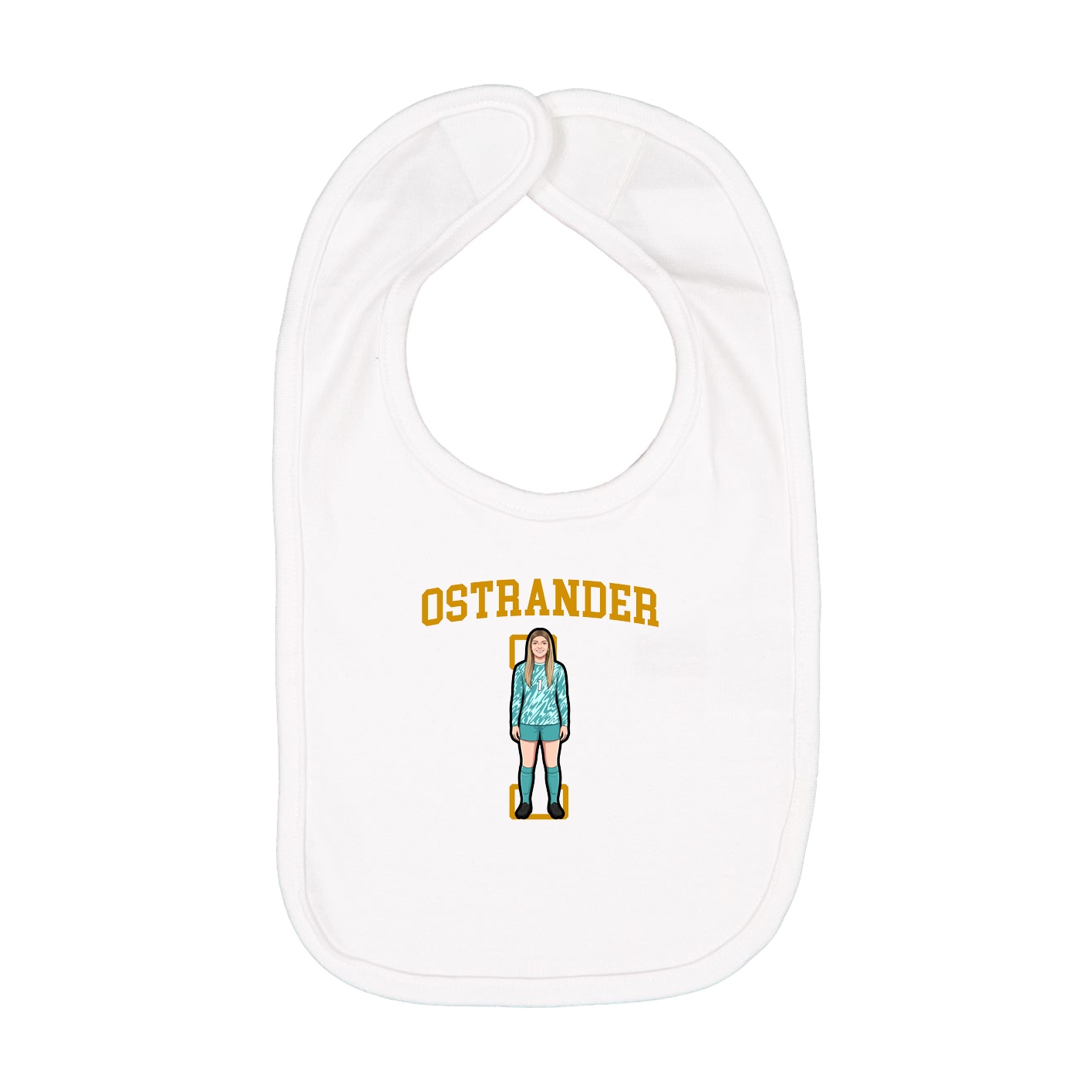 Infant Bib — Shirsey in White