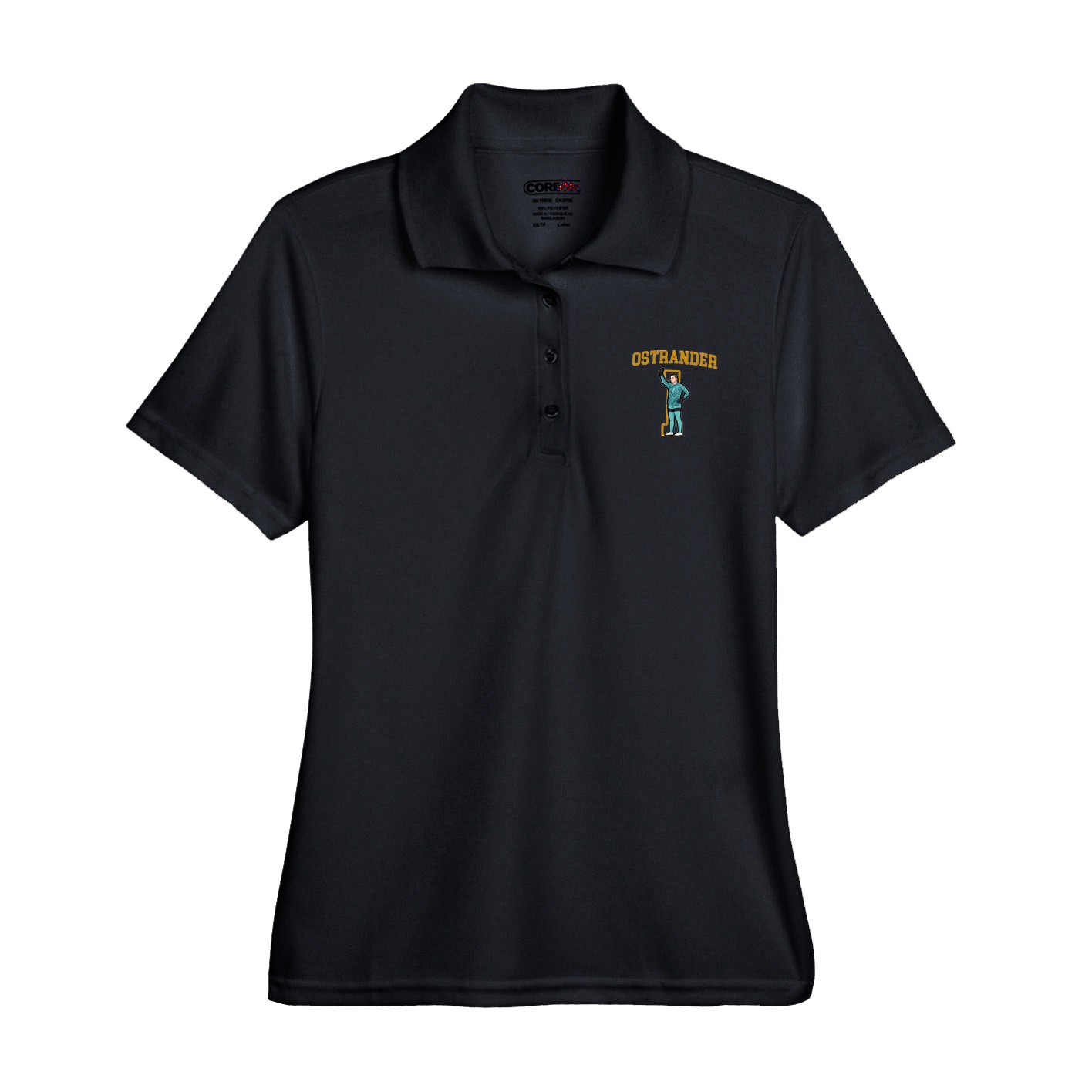 Womens Performance Polo — Shirsey in Black