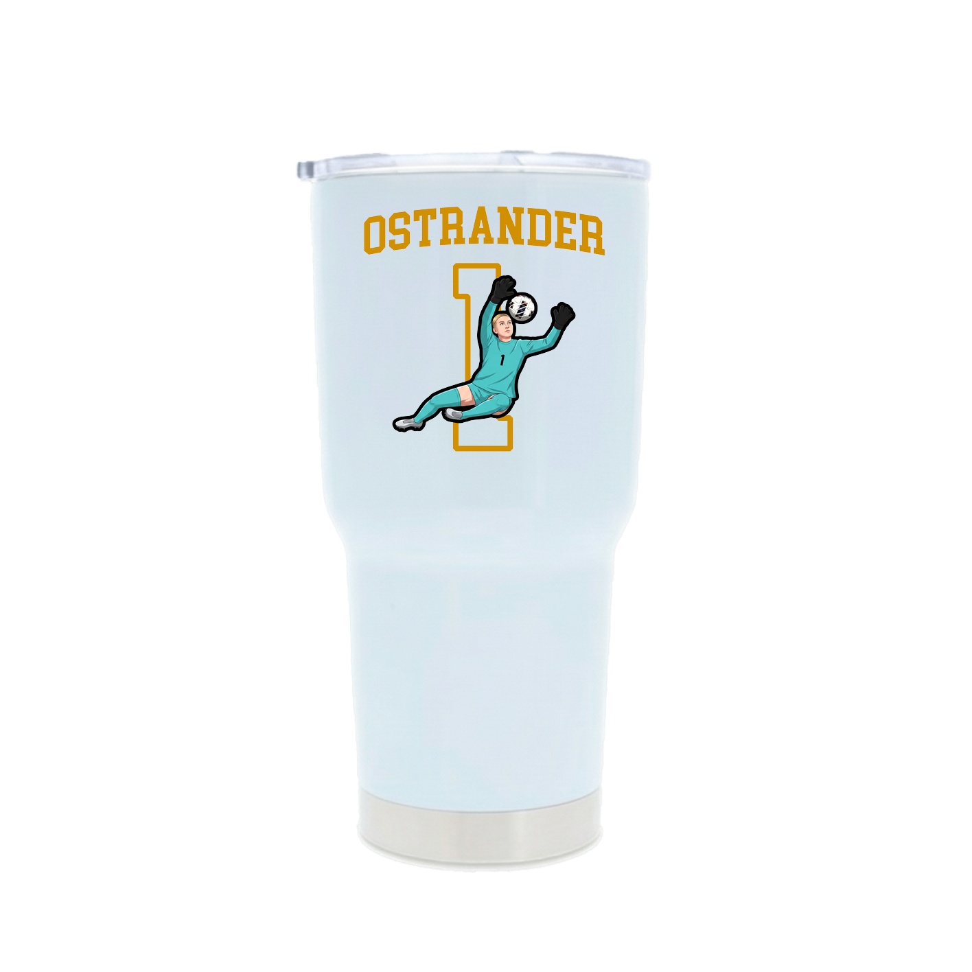 30oz Stainless Steel Tumbler — Shirsey in White