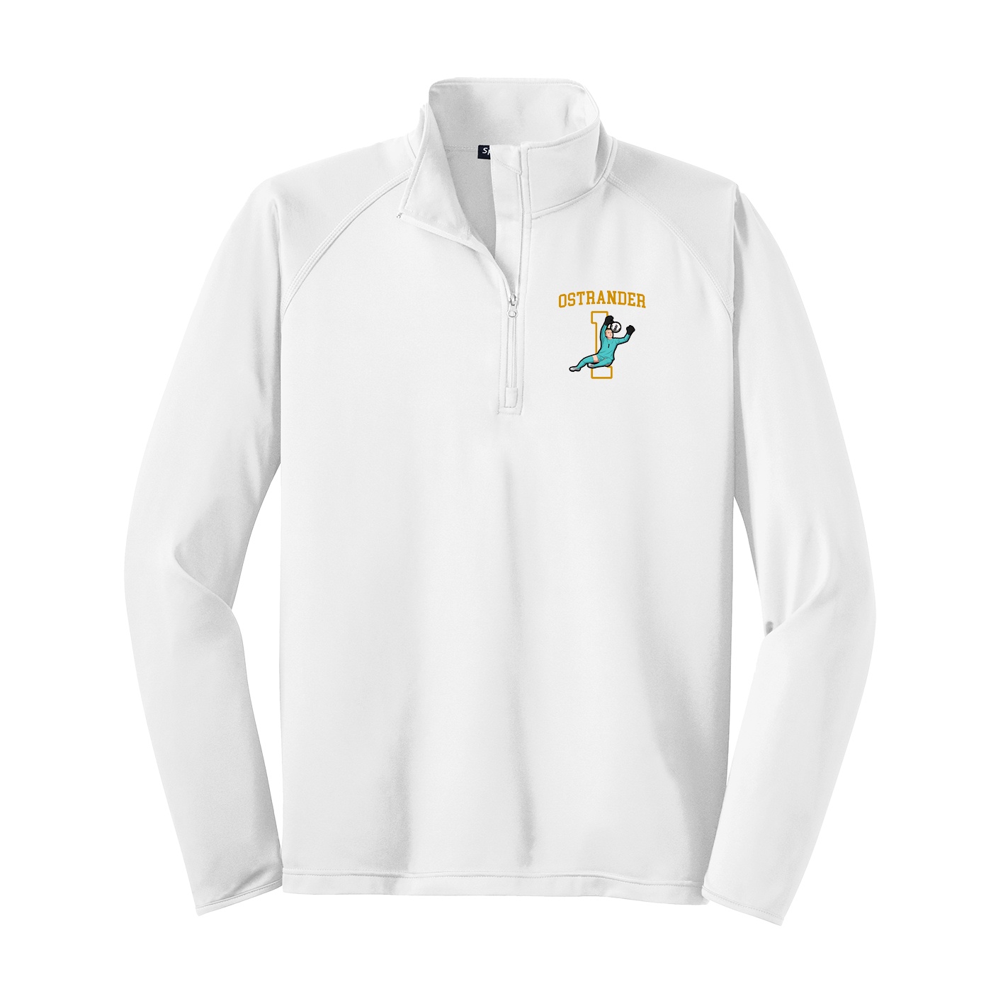 Q-Zip Pullover — Shirsey in White