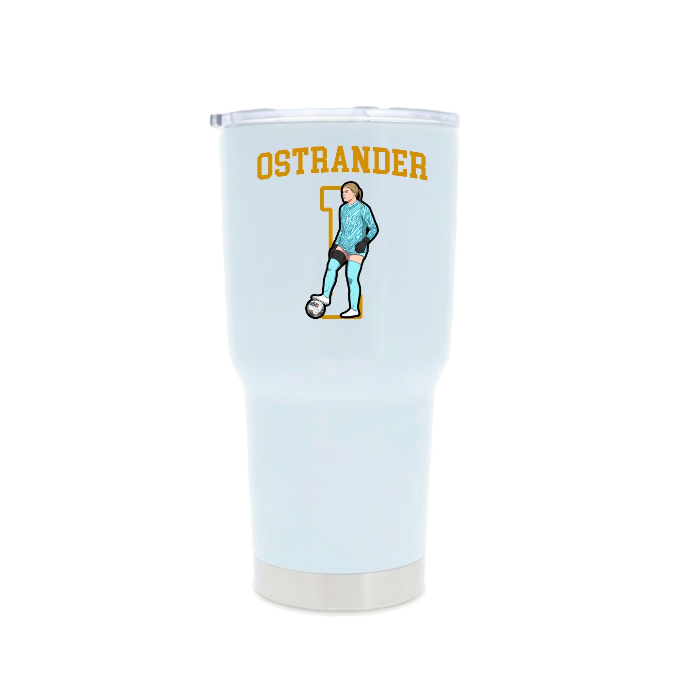 30oz Stainless Steel Tumbler — Shirsey in White