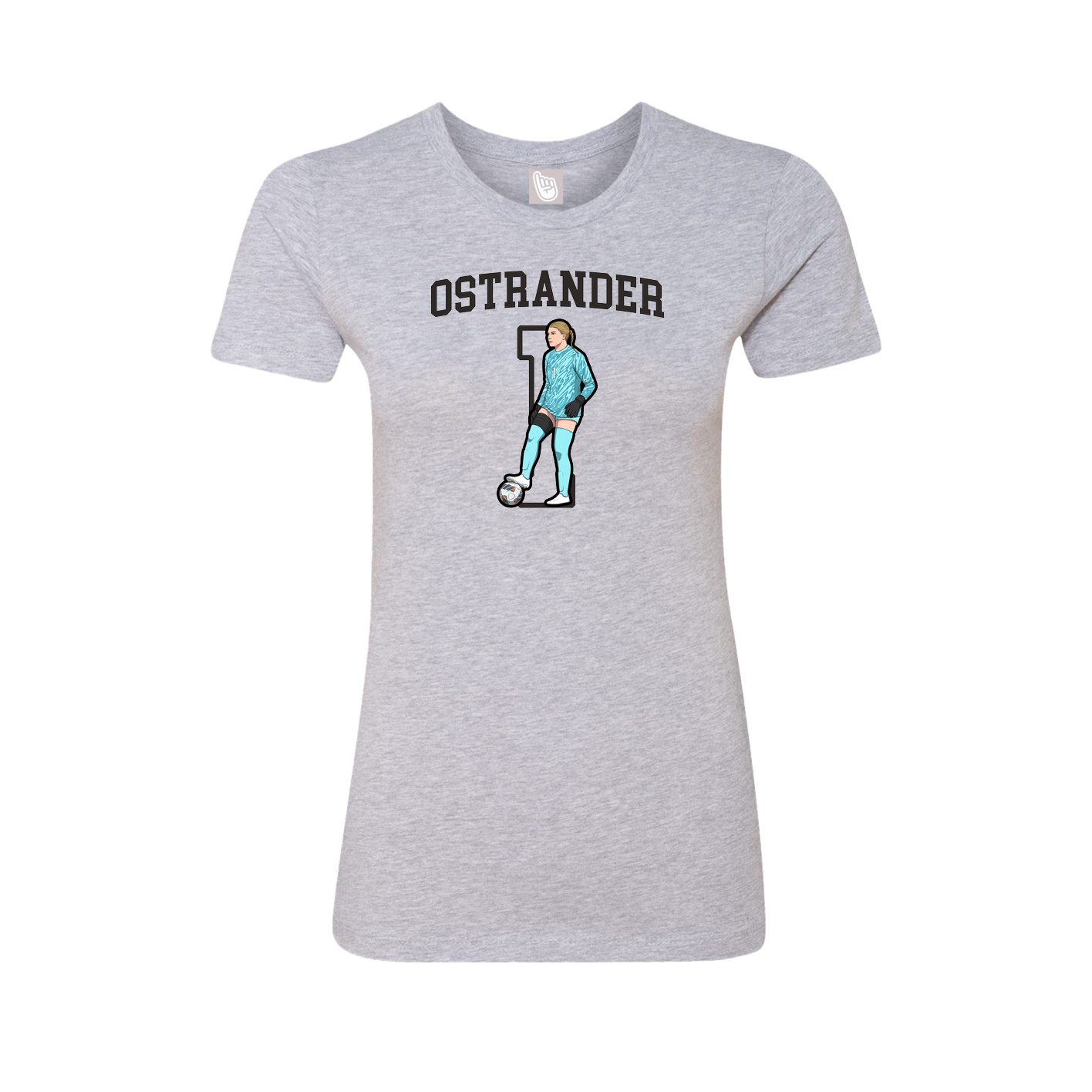 Fitted Women's Tee — Shirsey in Grey