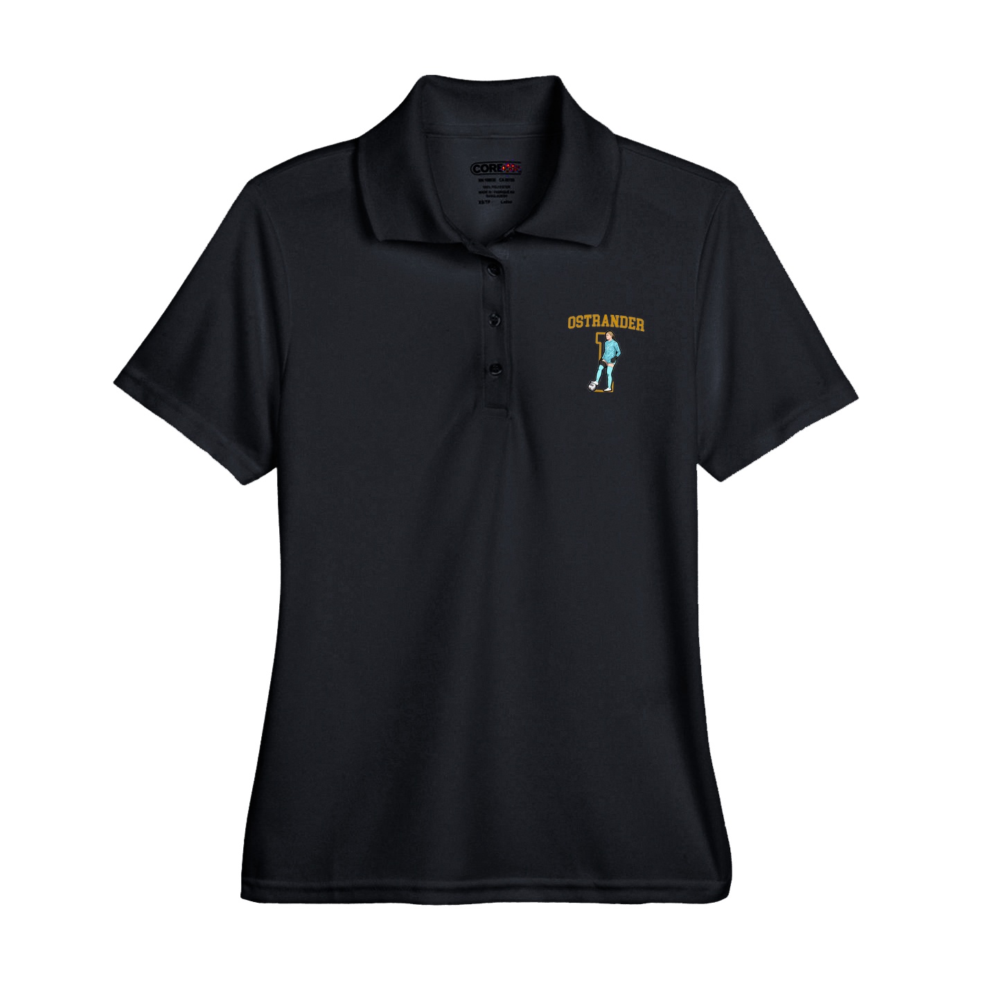Womens Performance Polo — Shirsey in Black