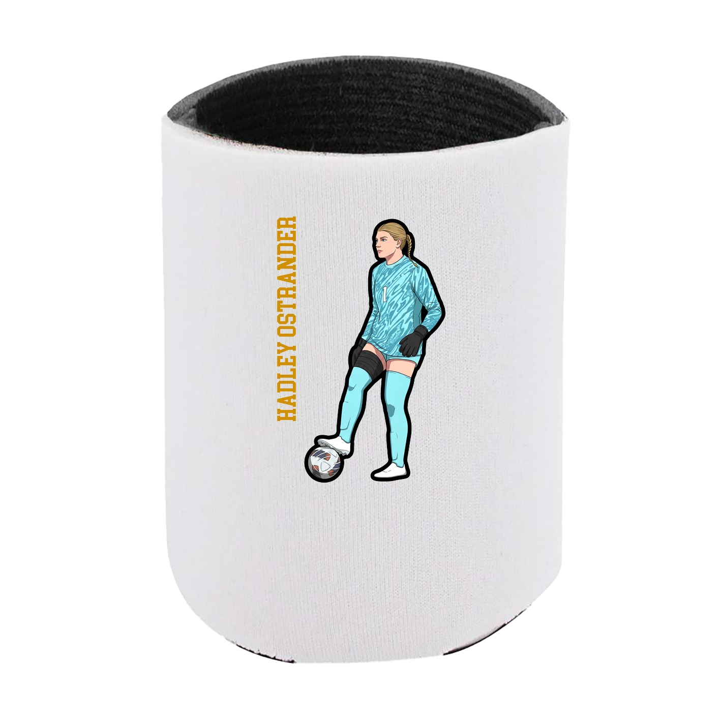 Can Holder — Name Vertical in White