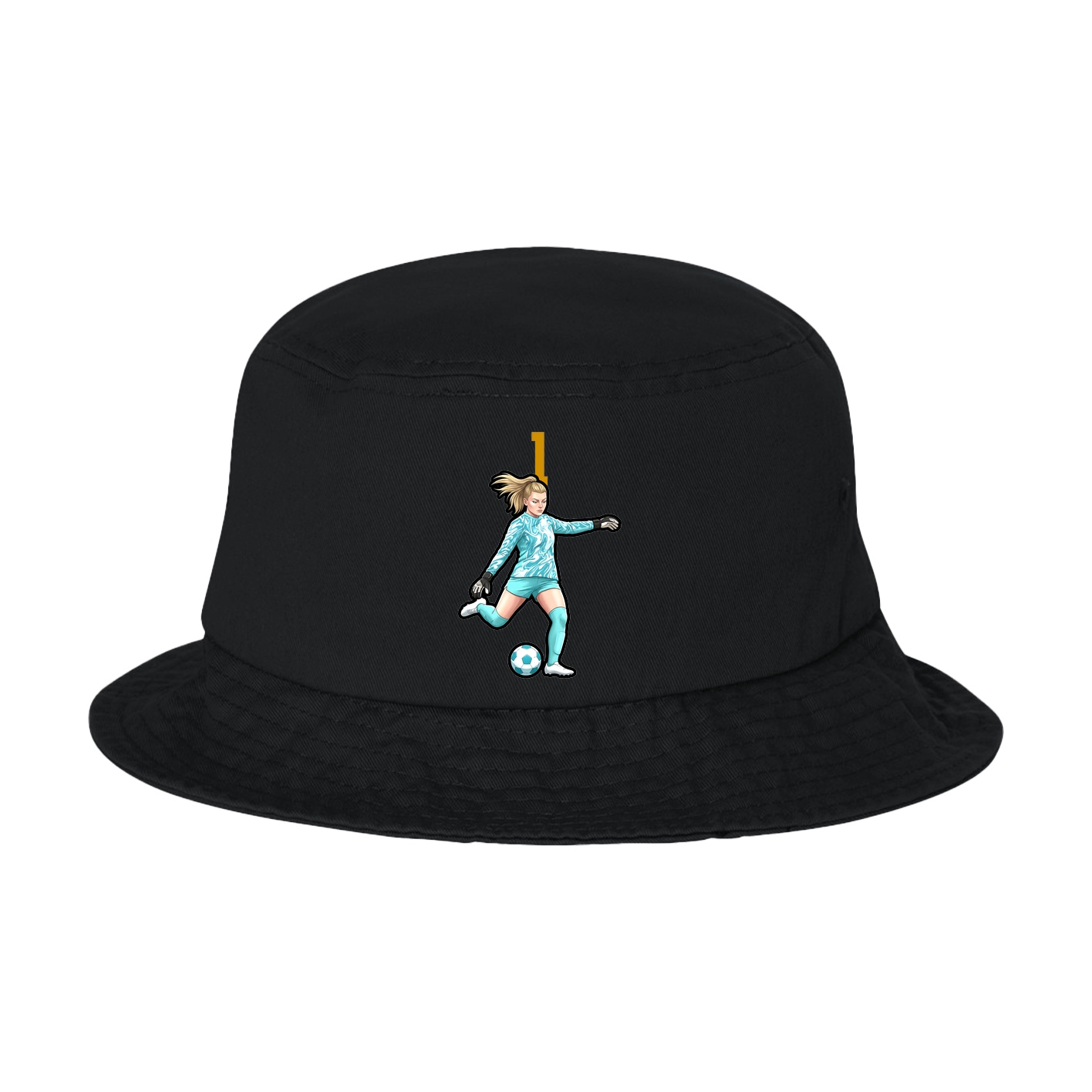 Bucket Cap — Number Top in Black