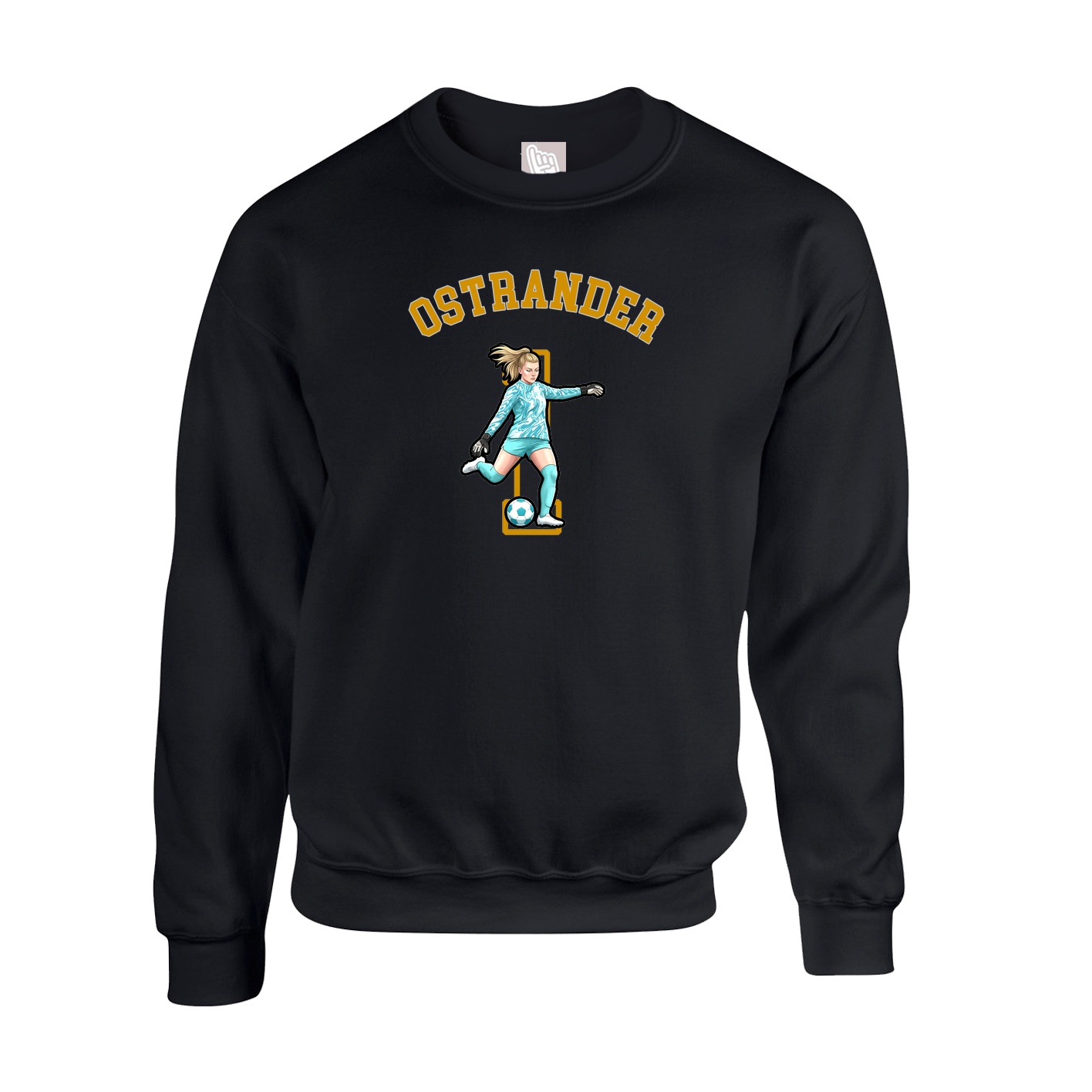 Fleece Crew — Shirsey Arch in Black
