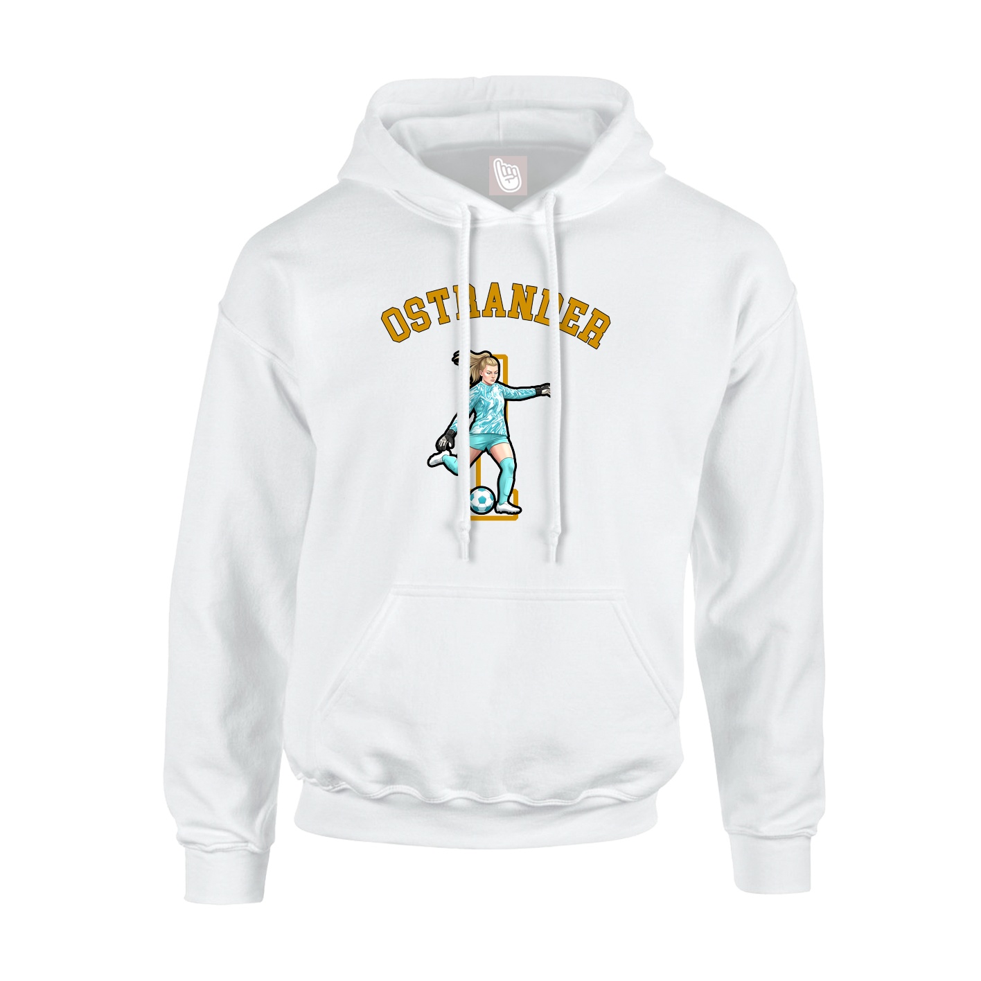 Youth Hoodie — Shirsey Arch in White