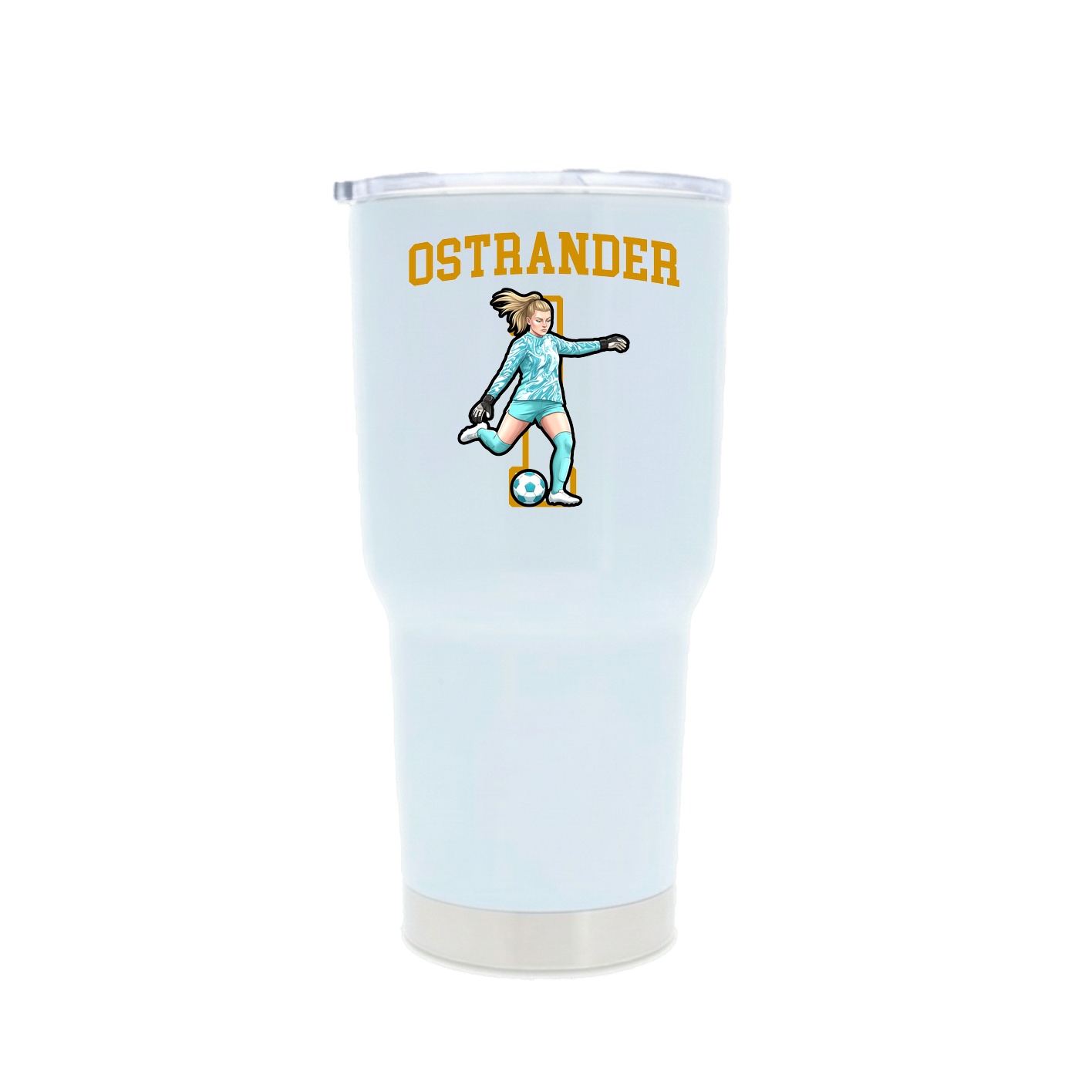 30oz Stainless Steel Tumbler — Shirsey in White