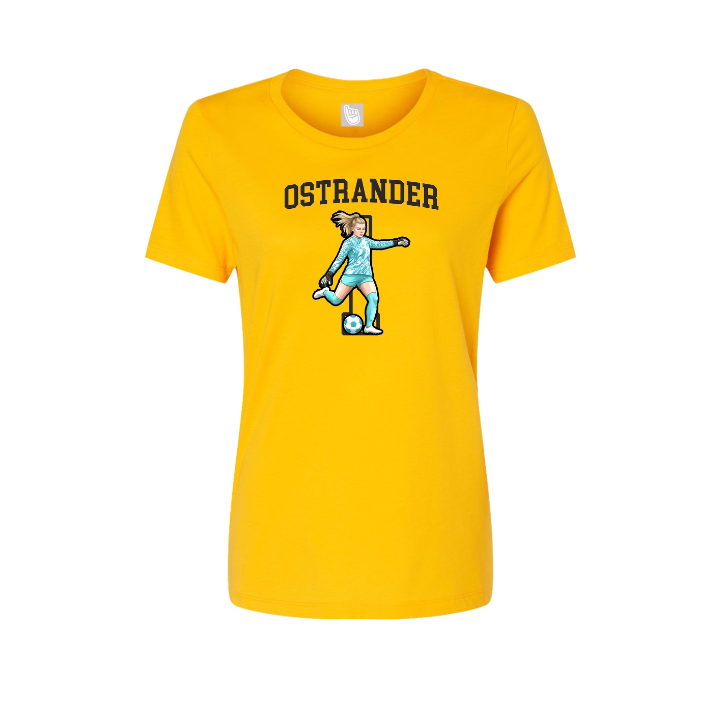 Fitted Women's Tee — Shirsey in Gold