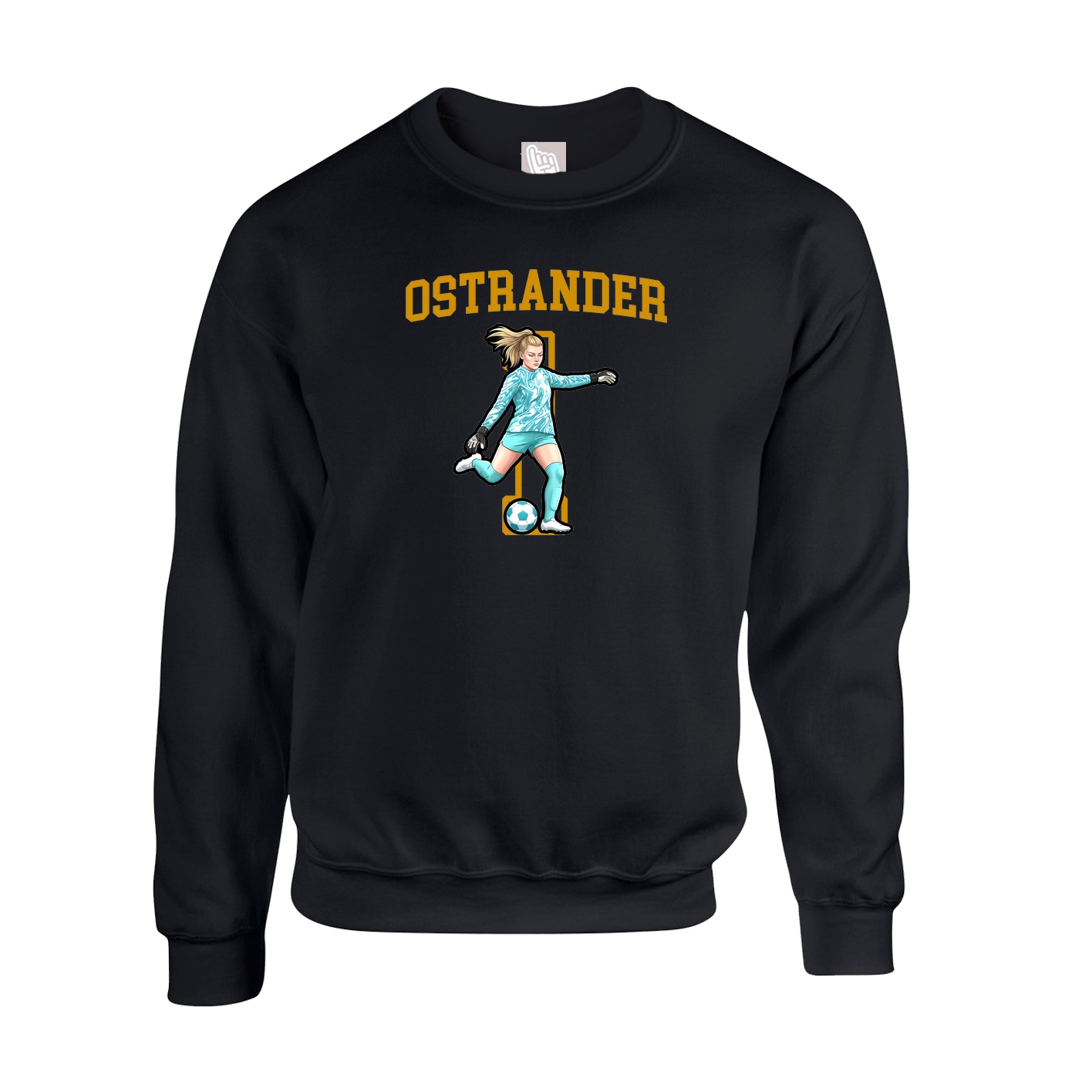 Fleece Crew — Shirsey in Black