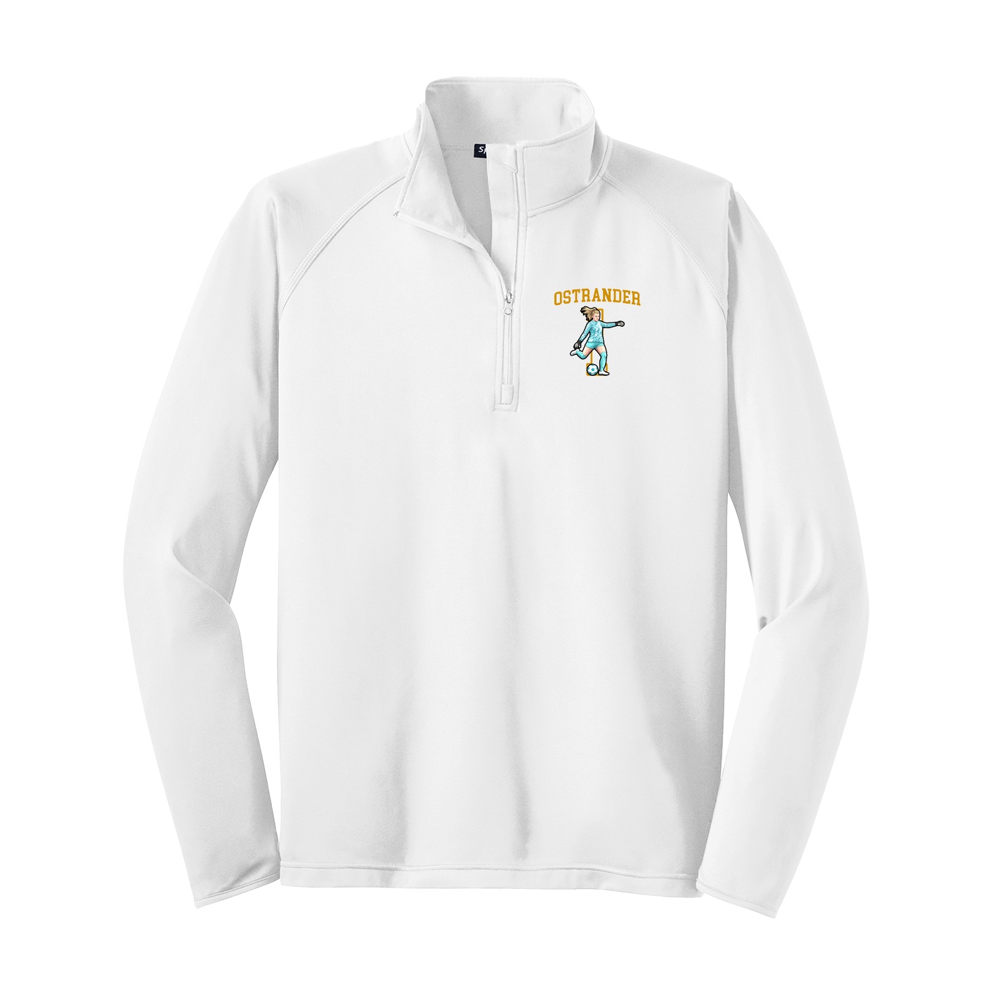 Q-Zip Pullover — Shirsey in White