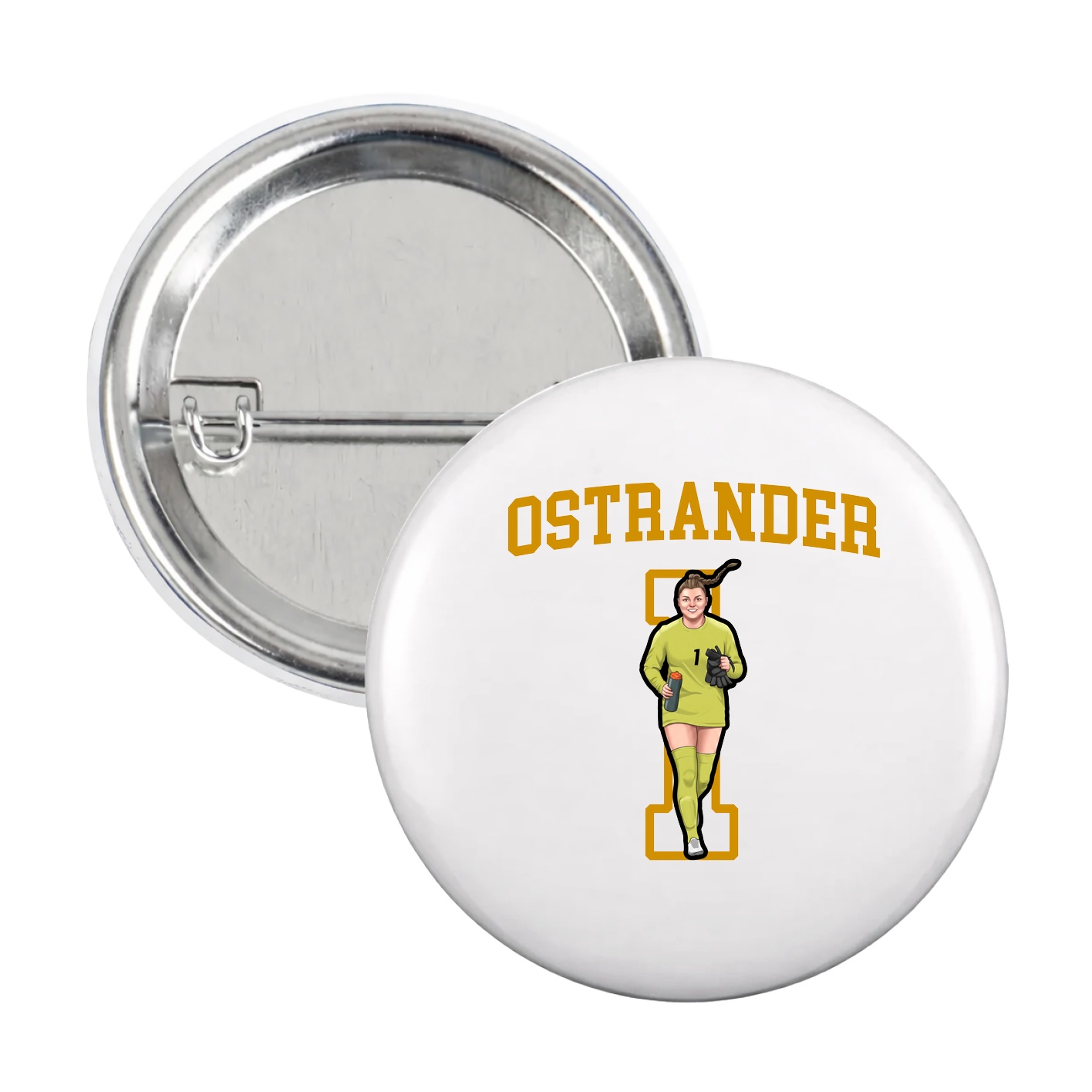 Game Day Button — Shirsey in White