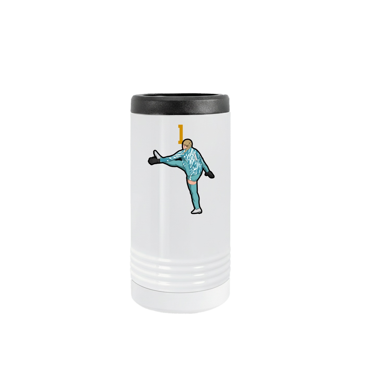 Slim Beverage Holder — Number Top in White