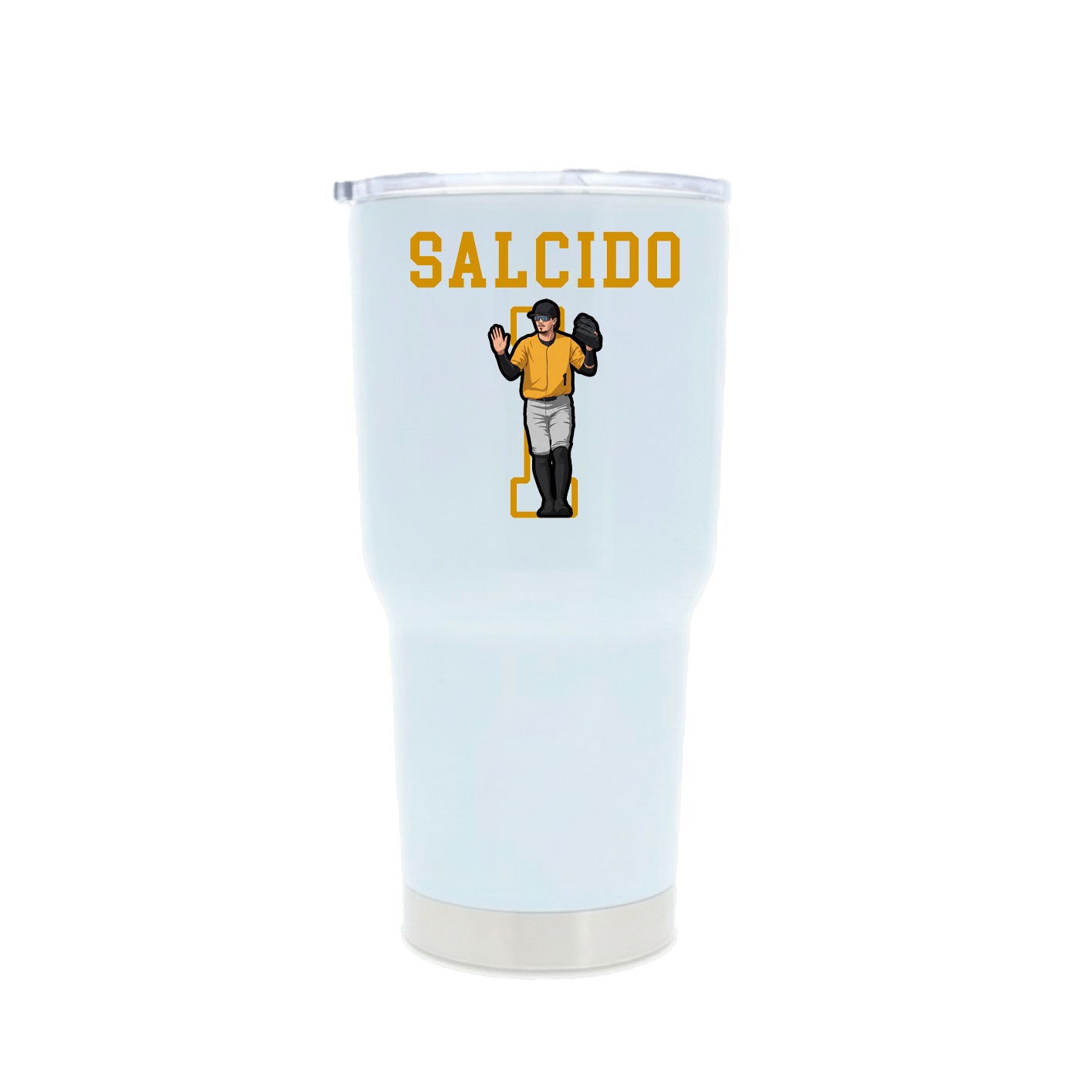 30oz Stainless Steel Tumbler — Shirsey in White