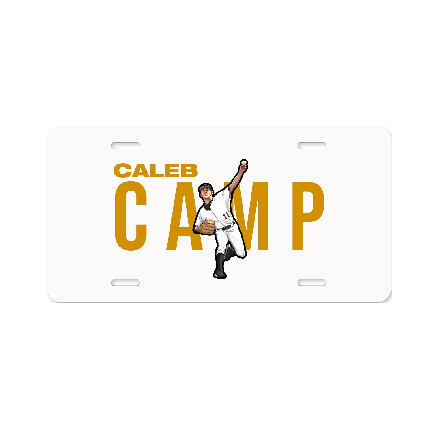 License Plate — Player Name in Classic