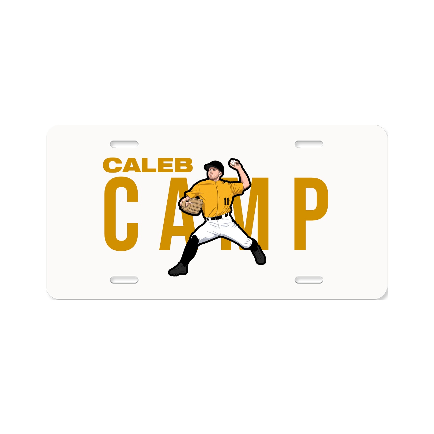 License Plate — Player Name in Classic