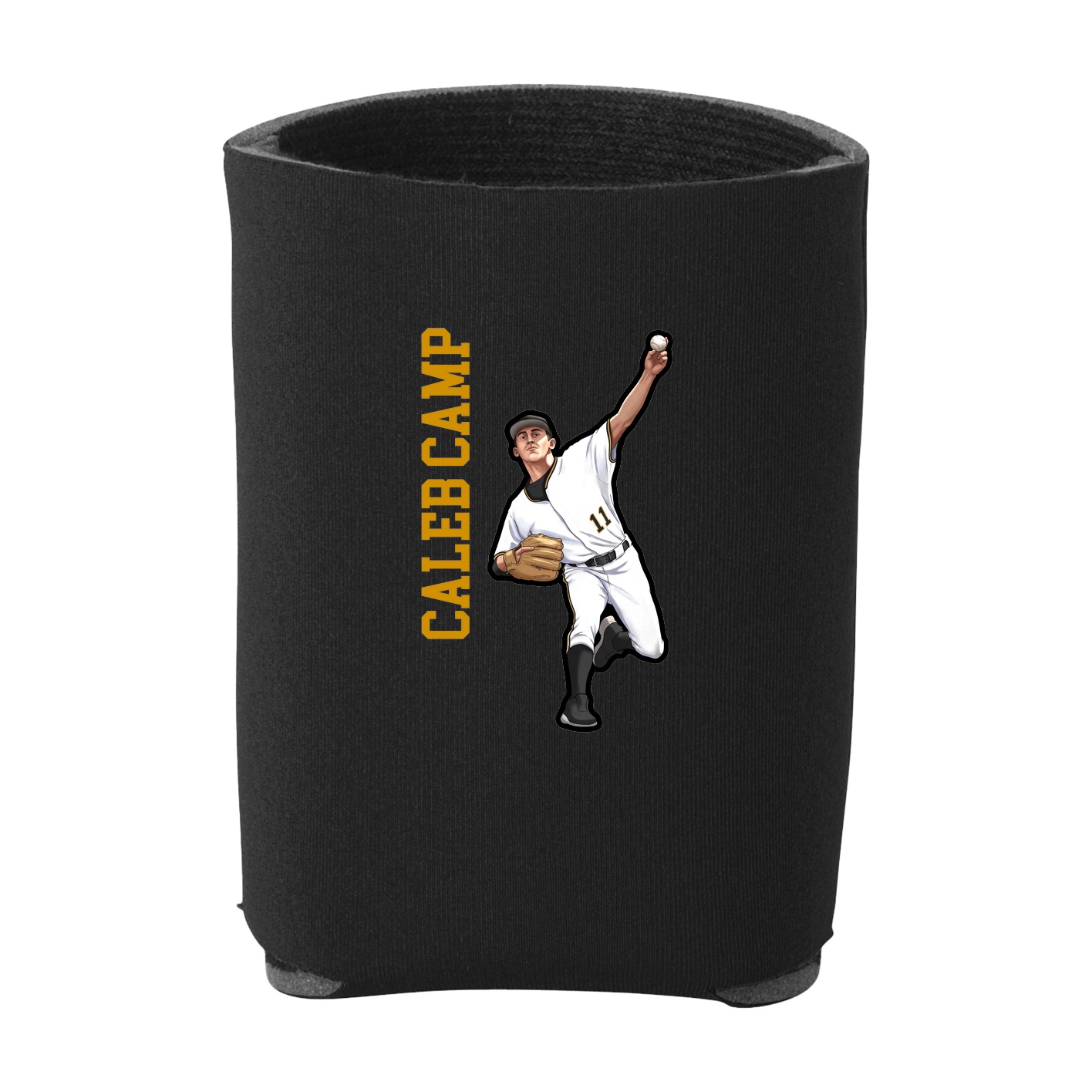 Can Holder — Name Vertical in Black