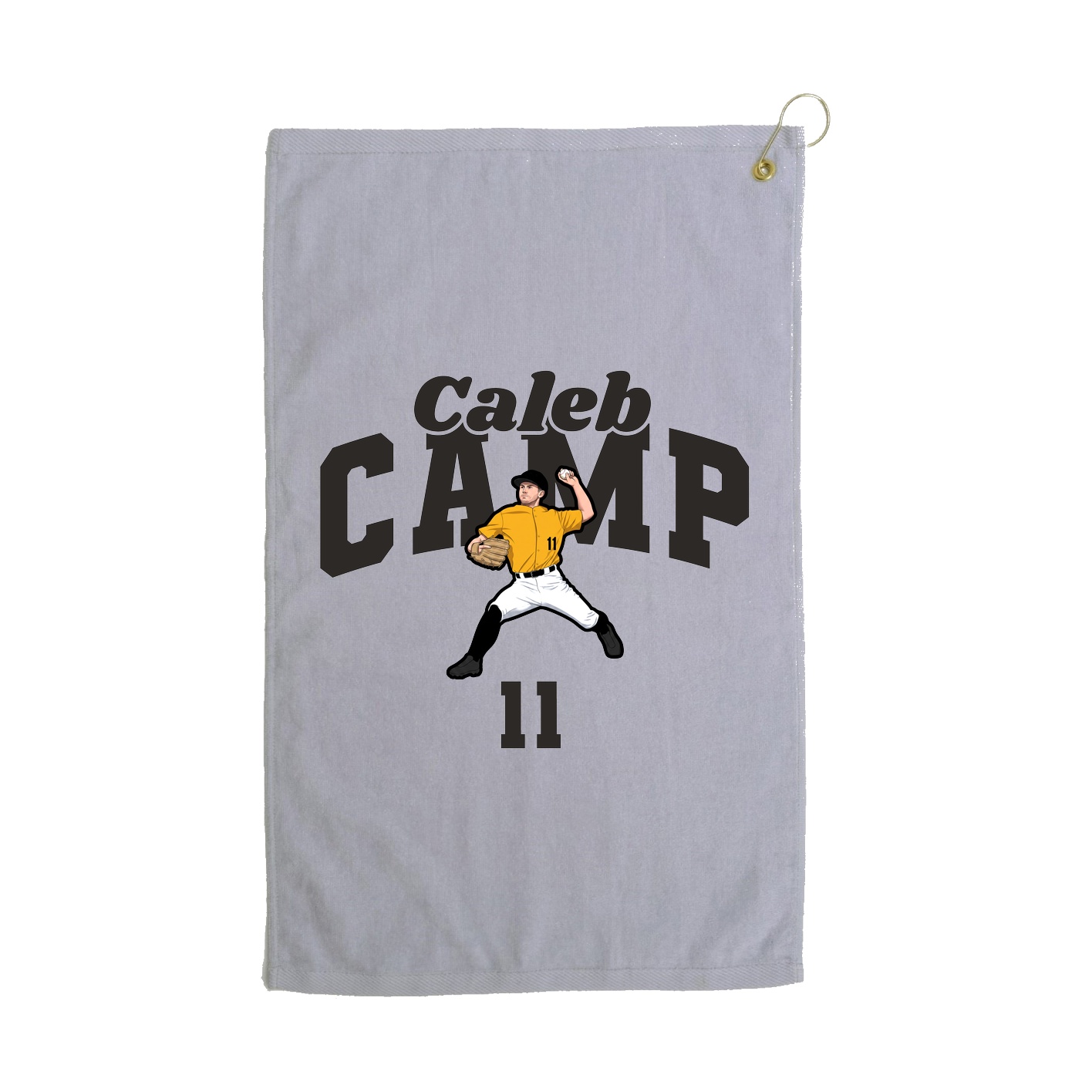 Golf Towel — Signature Arch in Grey