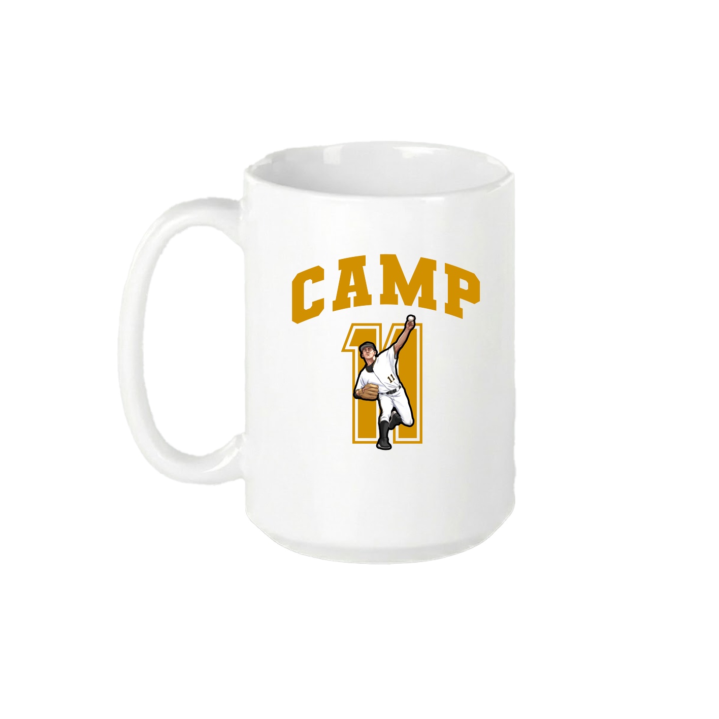 15oz Coffee Mug — Number in White