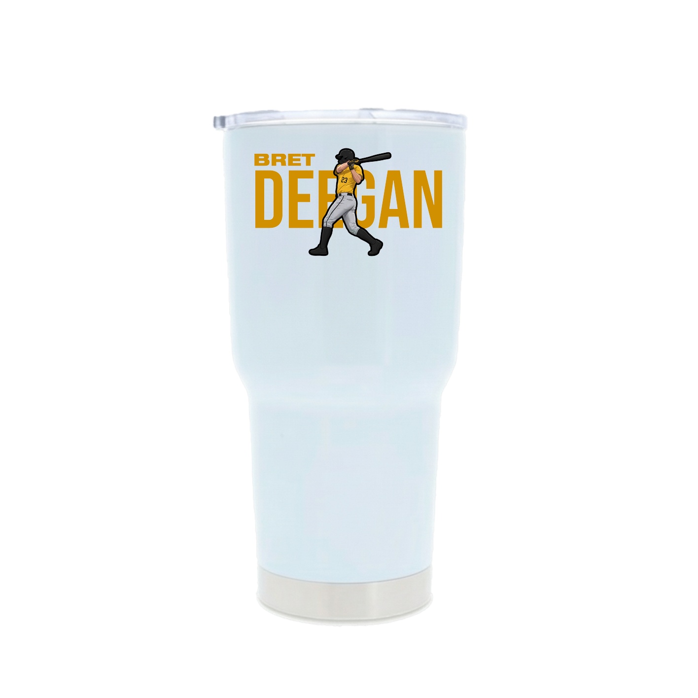 30oz Stainless Steel Tumbler — Player Name in White
