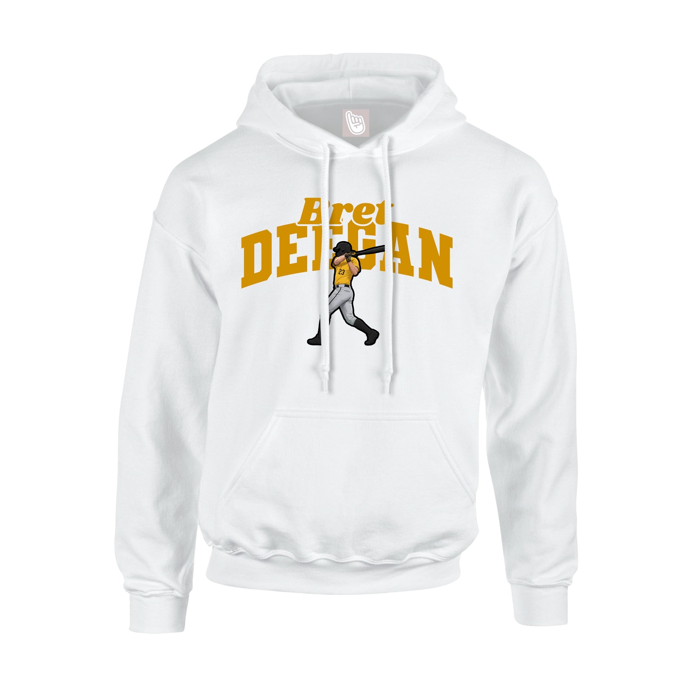 Hoodie — Signature Arch in White