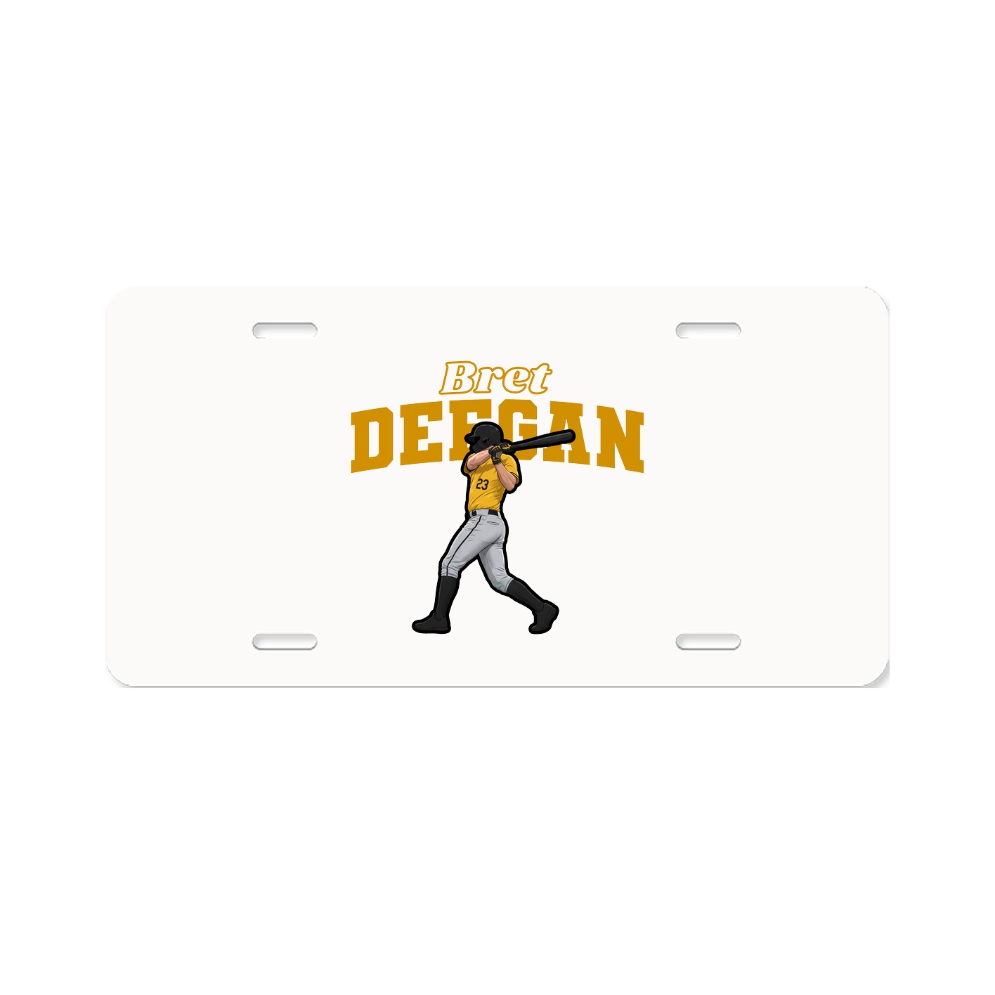 License Plate — Name Arch in Classic
