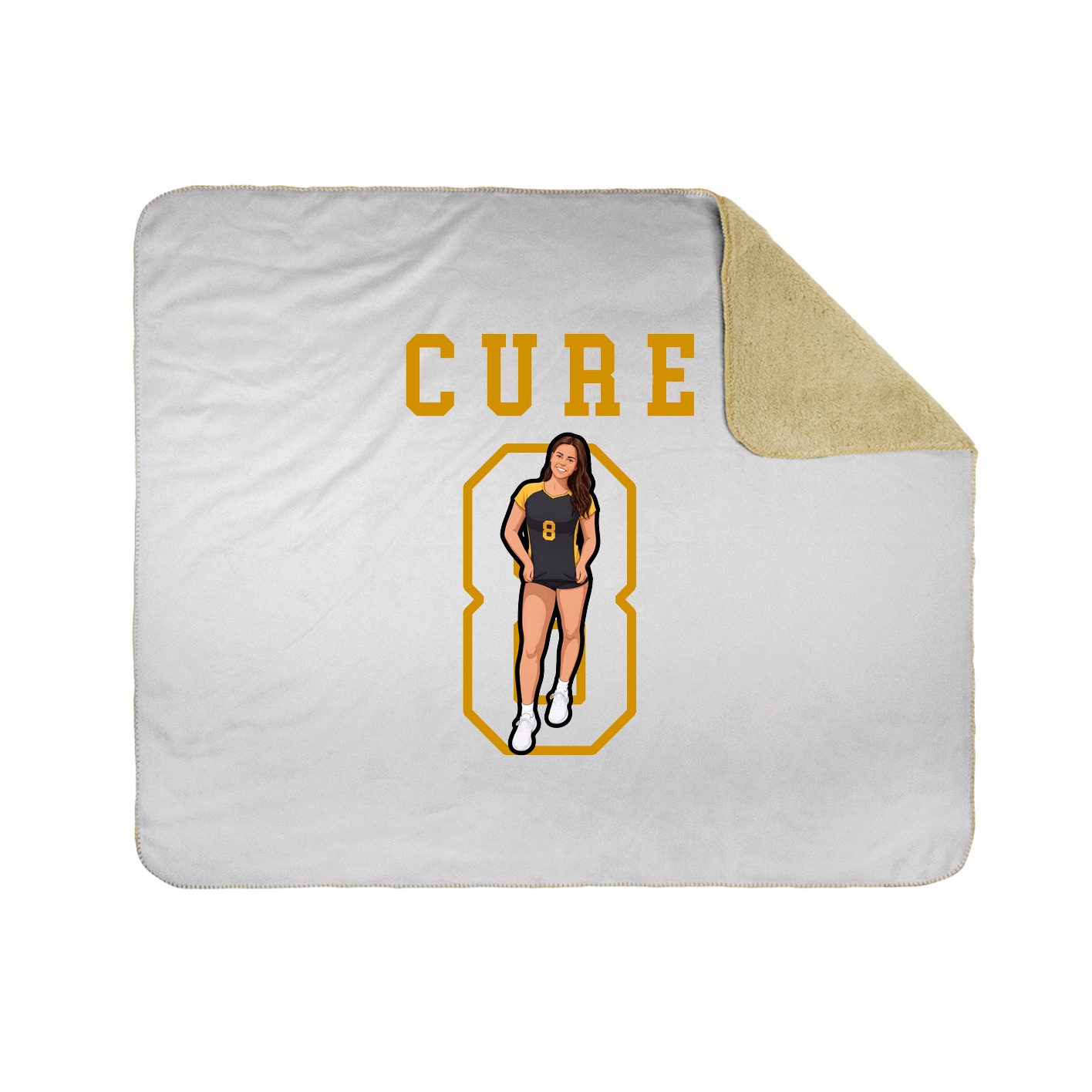 Throw Blanket — Shirsey in White