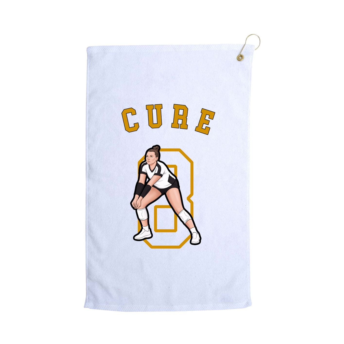 Golf Towel — Shirsey Arch in White