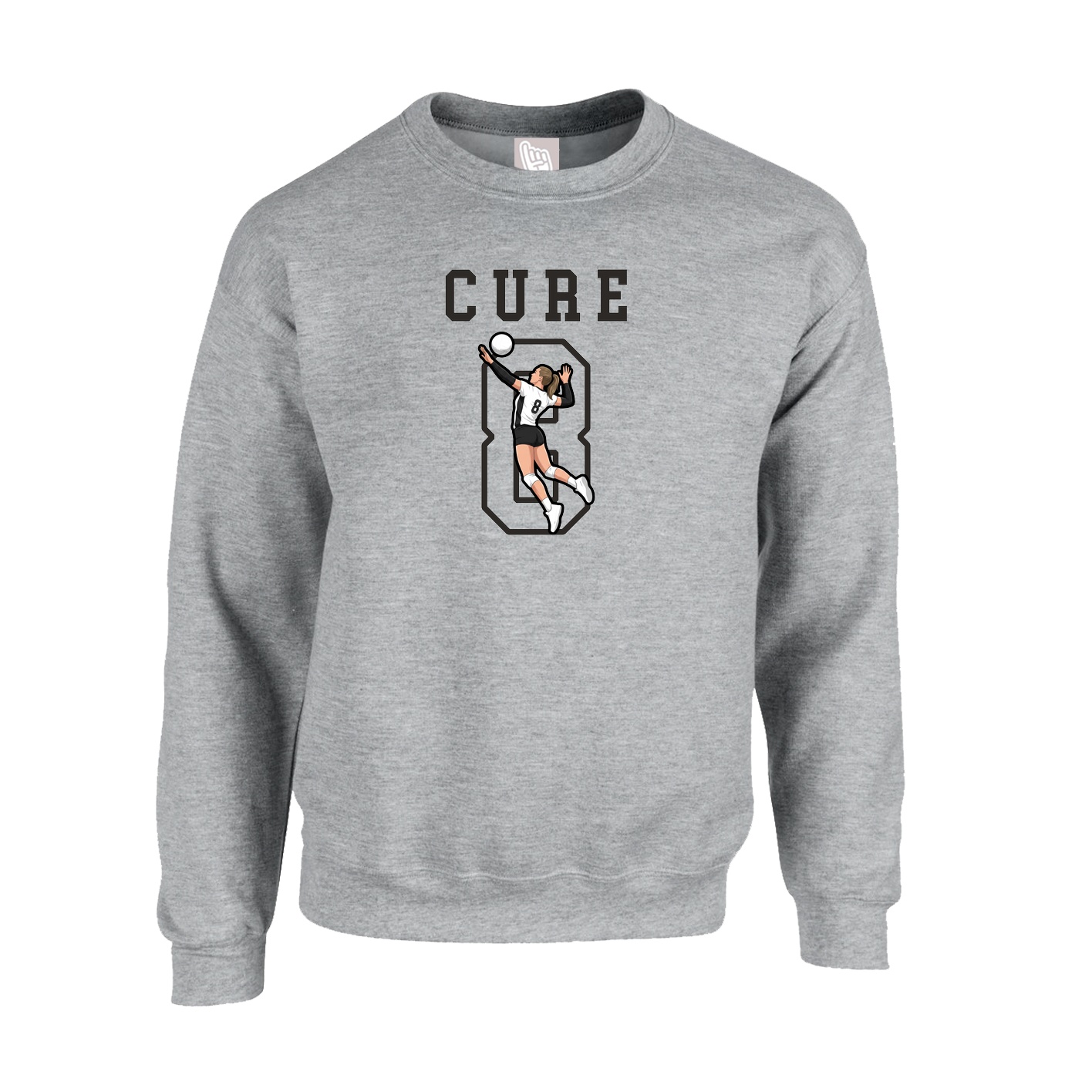 Fleece Crew — Shirsey in Grey