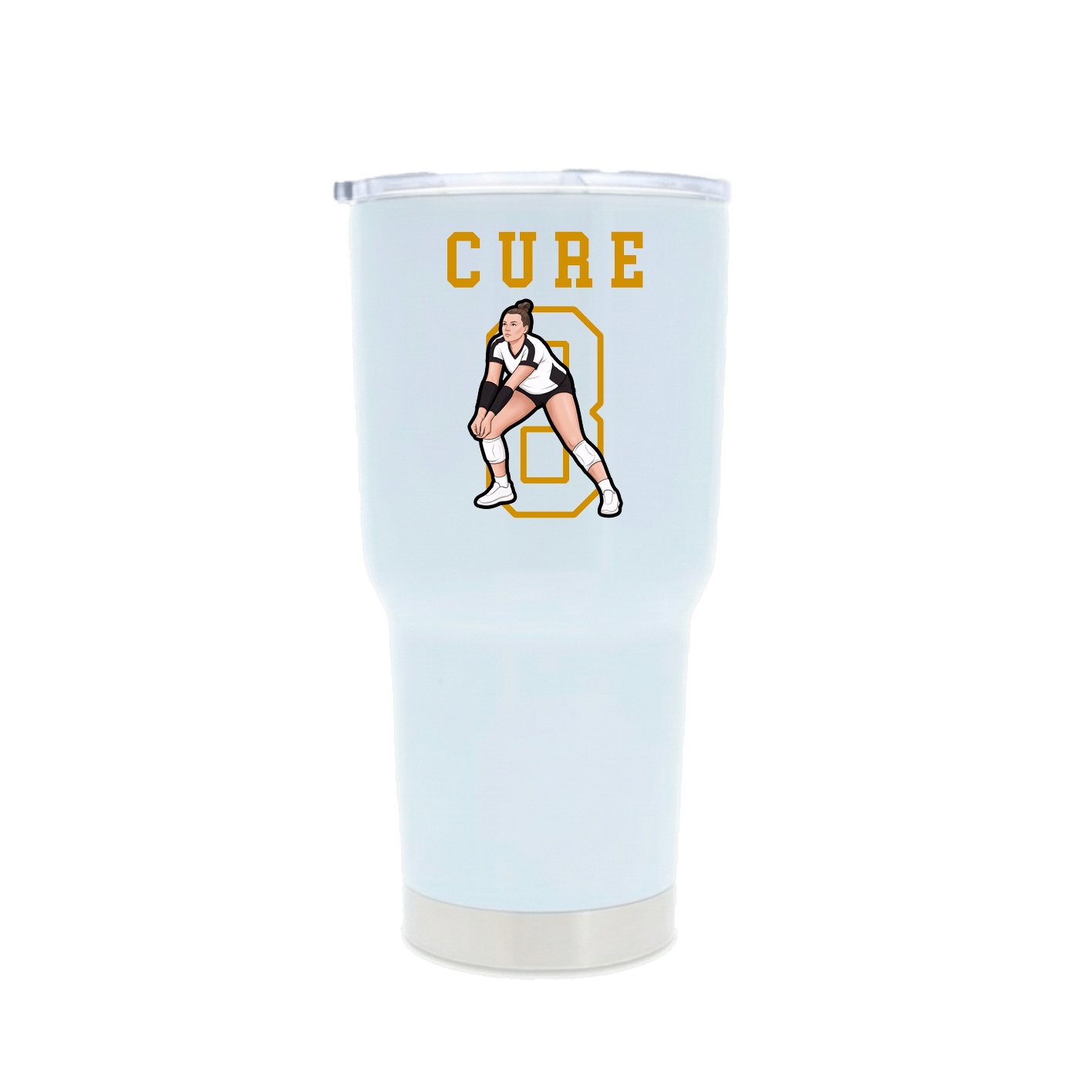 30oz Stainless Steel Tumbler — Shirsey in White