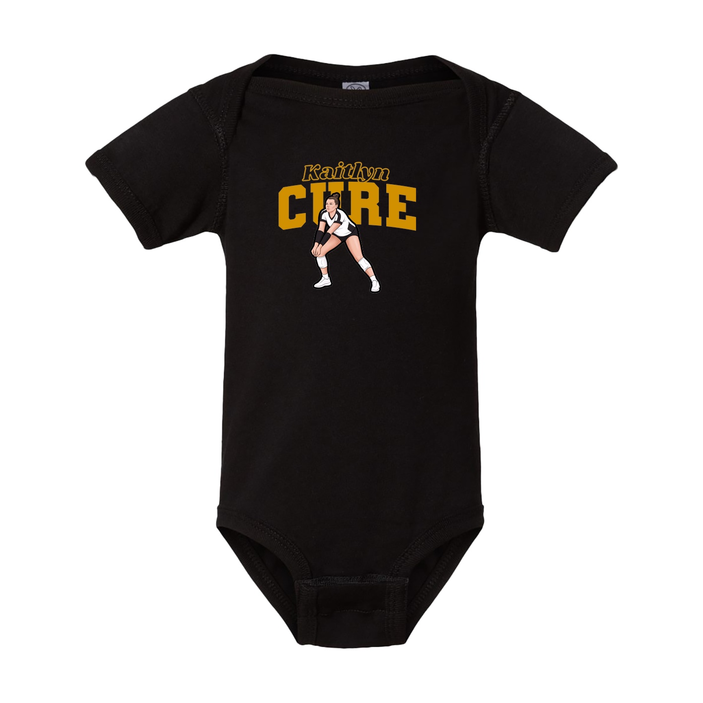 Baby Onesie — Name Arch in Black