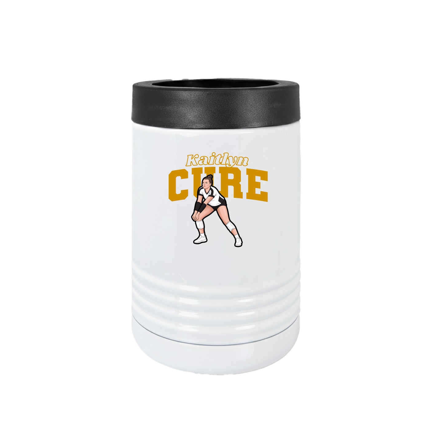 Beverage Holder — Name Arch in White
