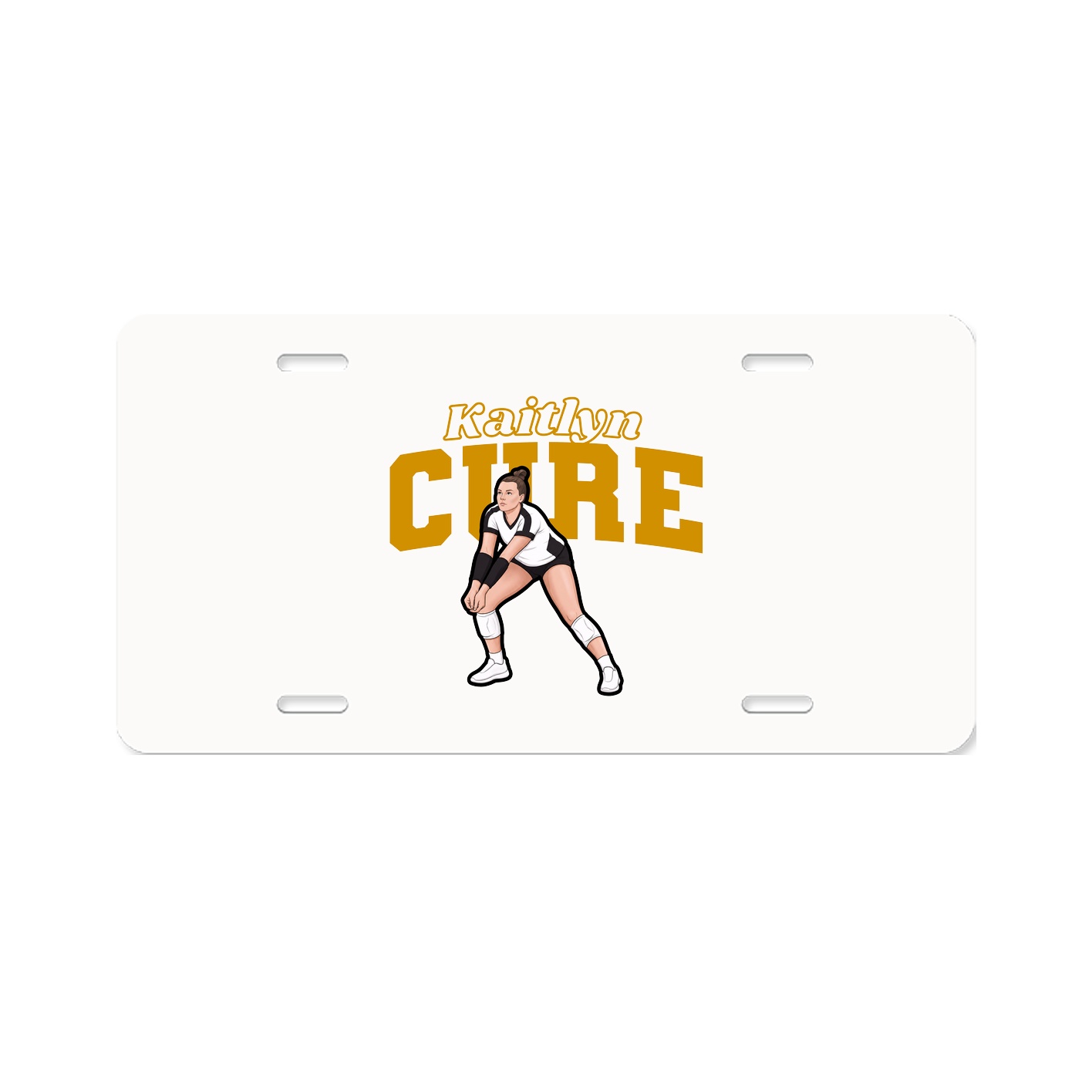 License Plate — Name Arch in Classic