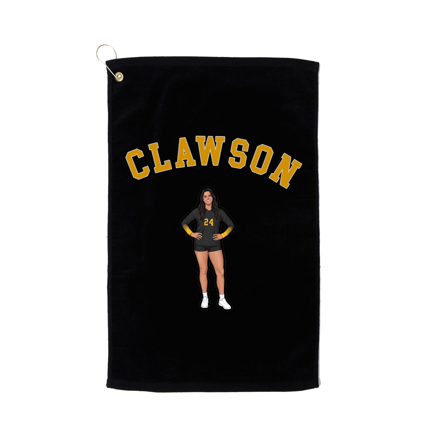 Golf Towel — Shirsey Arch in Black