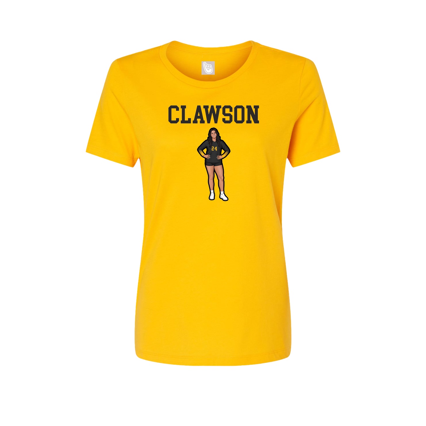 Fitted Women's Tee — Shirsey in Gold