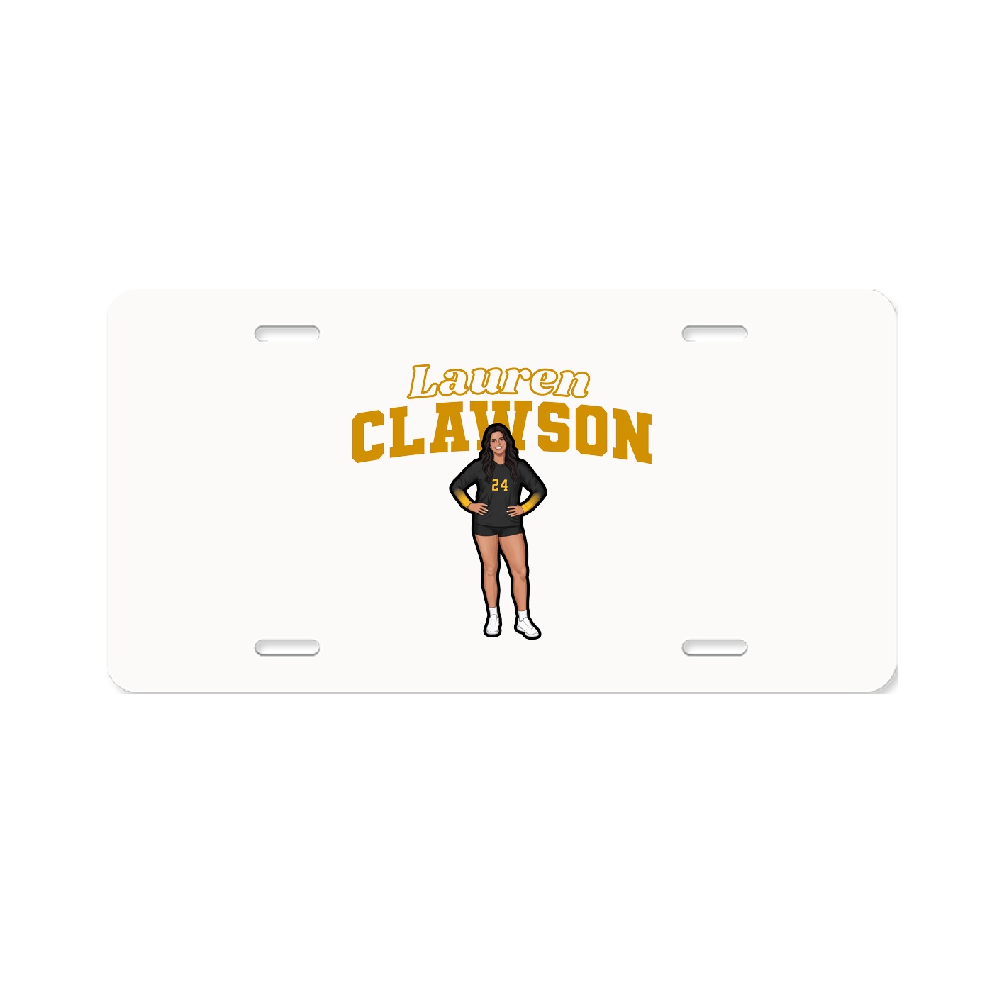 License Plate — Name Arch in Classic