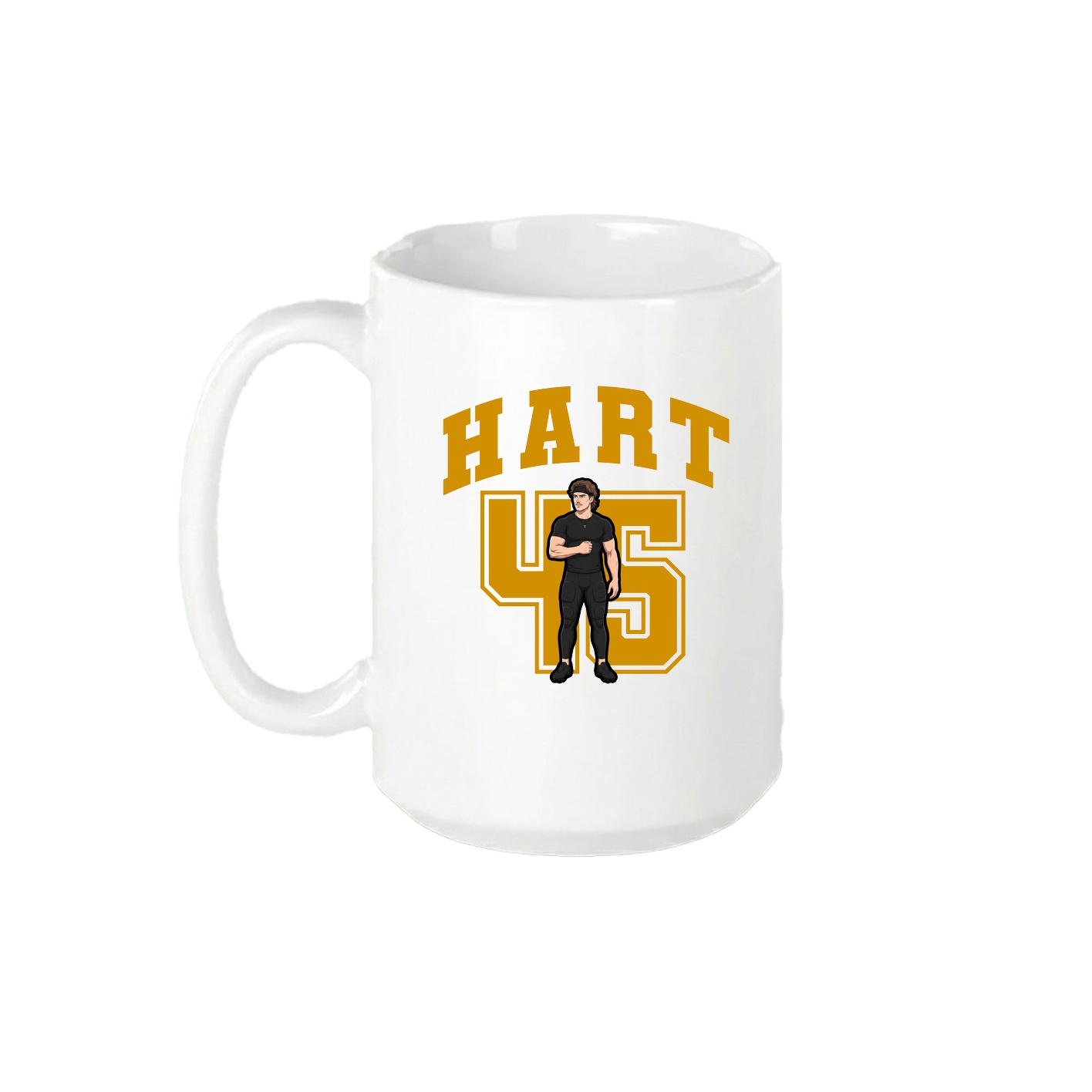 15oz Coffee Mug — Number in White