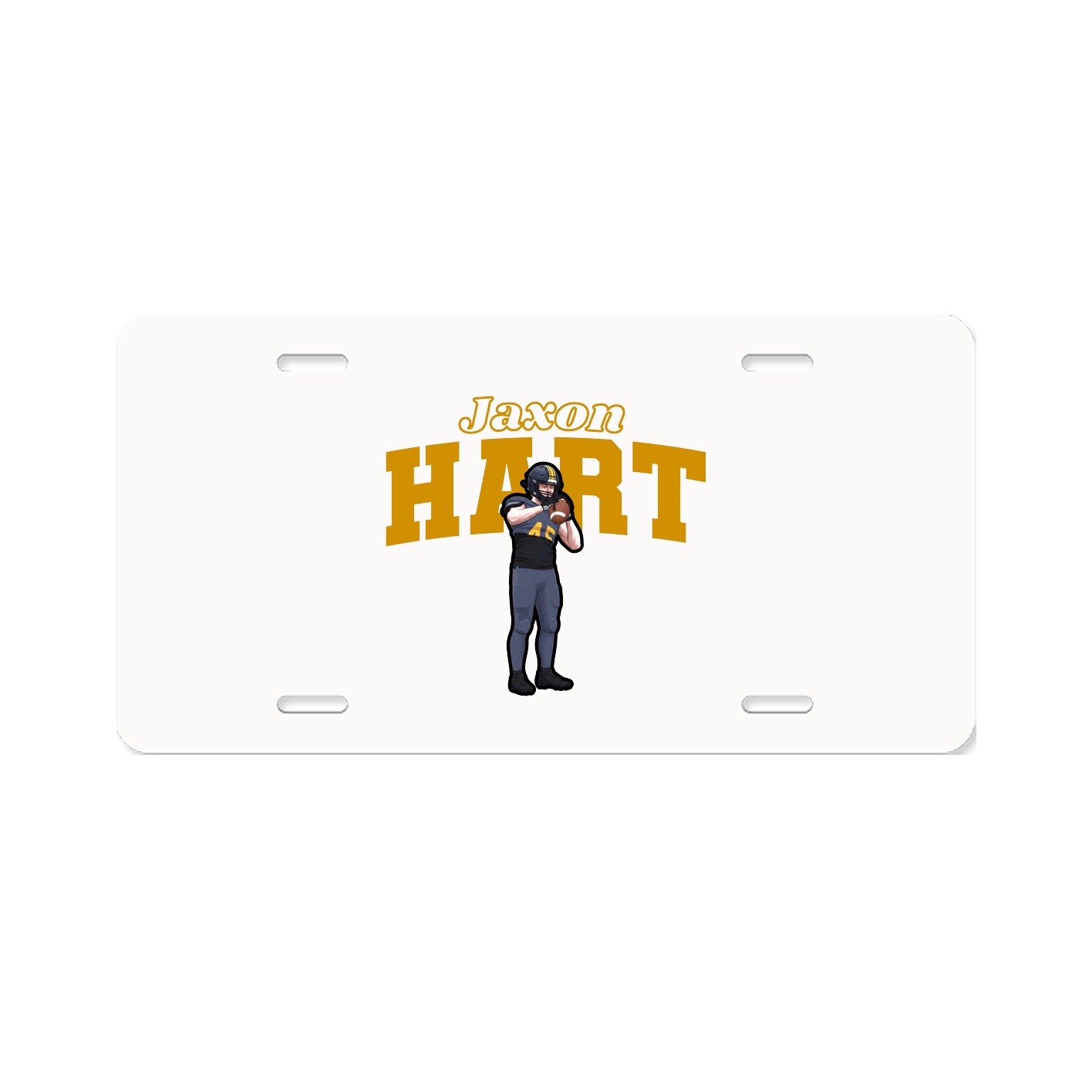 License Plate — Name Arch in Classic